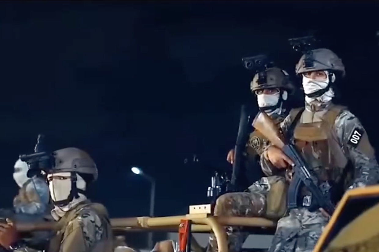 Tareq bin Zeyad (TBZ) crew [Screengrab/Al Jazeera]