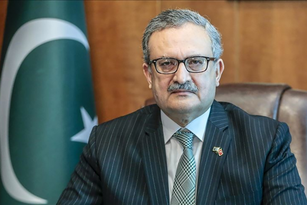 Muhammad Syrus Sajjad Qazi, Pakistanâs Ambassador in Turkey, speaks during an exclusive interview in Ankara, Turkey on July 30, 2020. (Photo by Metin Aktas/Anadolu Agency via Getty Images)