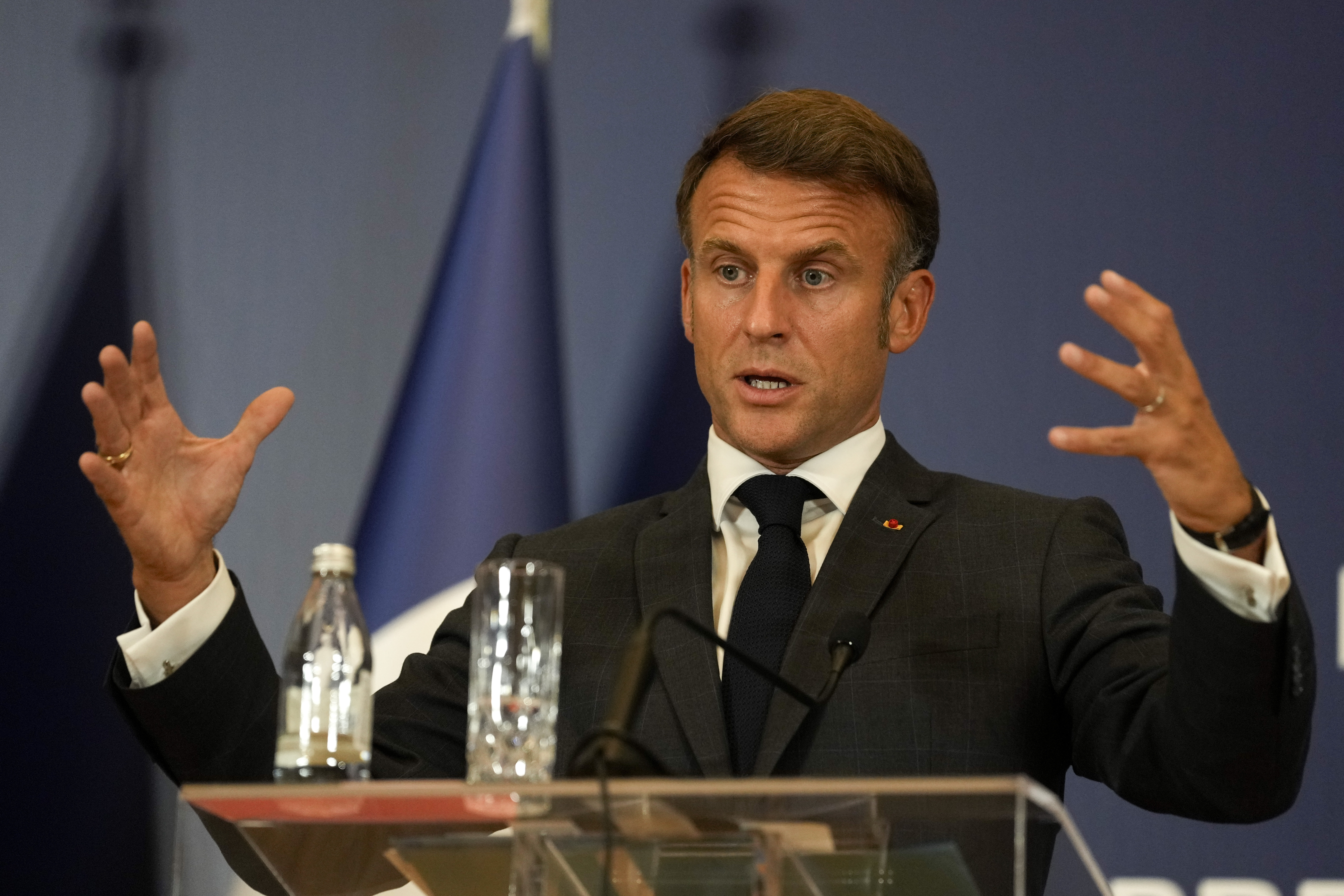 French President Emmanuel Macron [File: Darko Vojinovic/AP Photo]