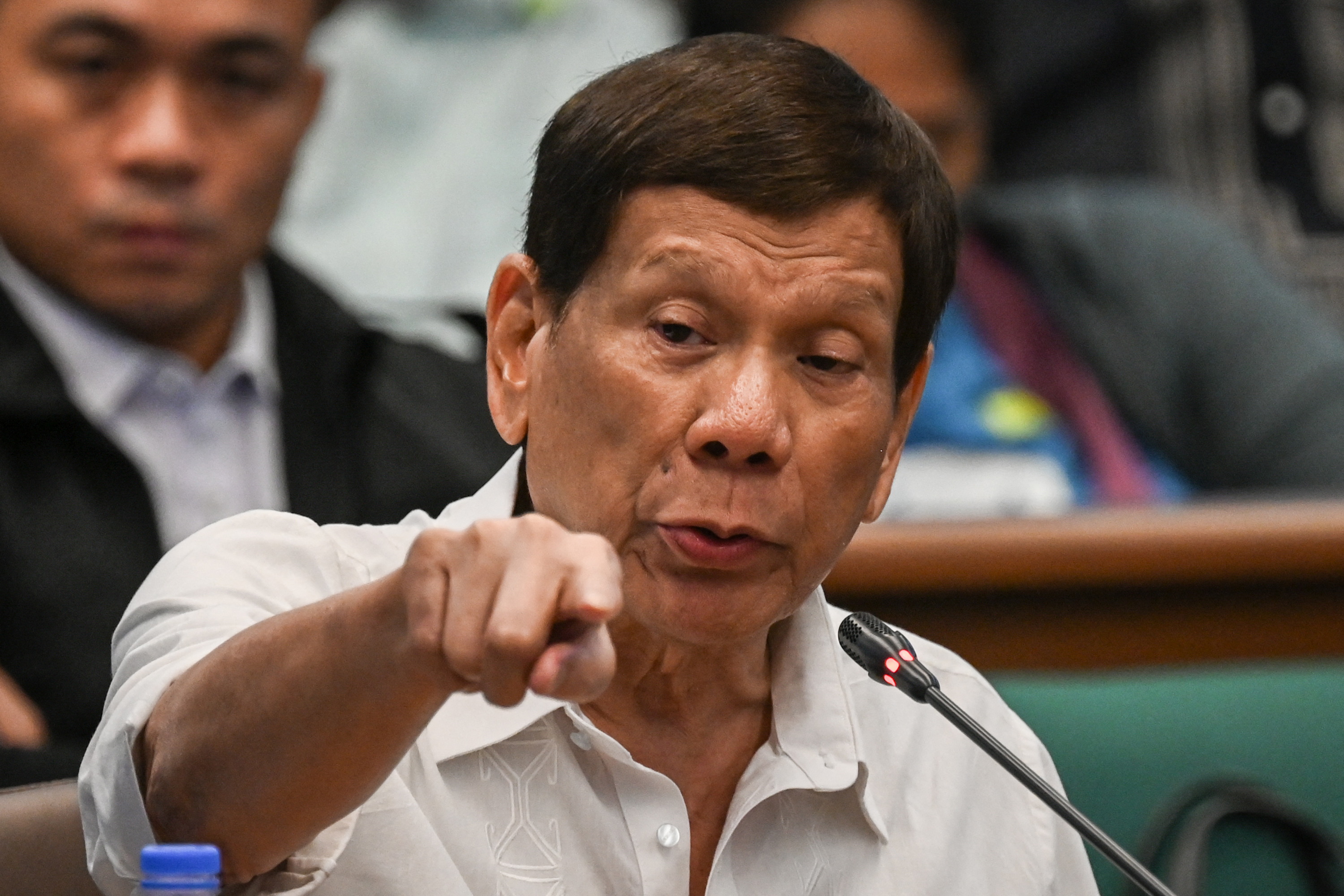Former Philippine president Rodrigo Duterte