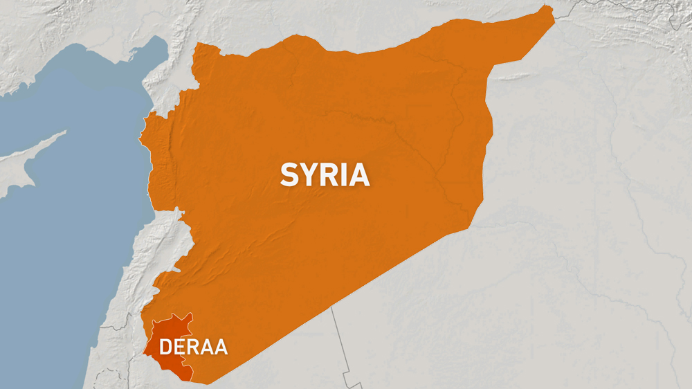 Map of Deraa, Syria