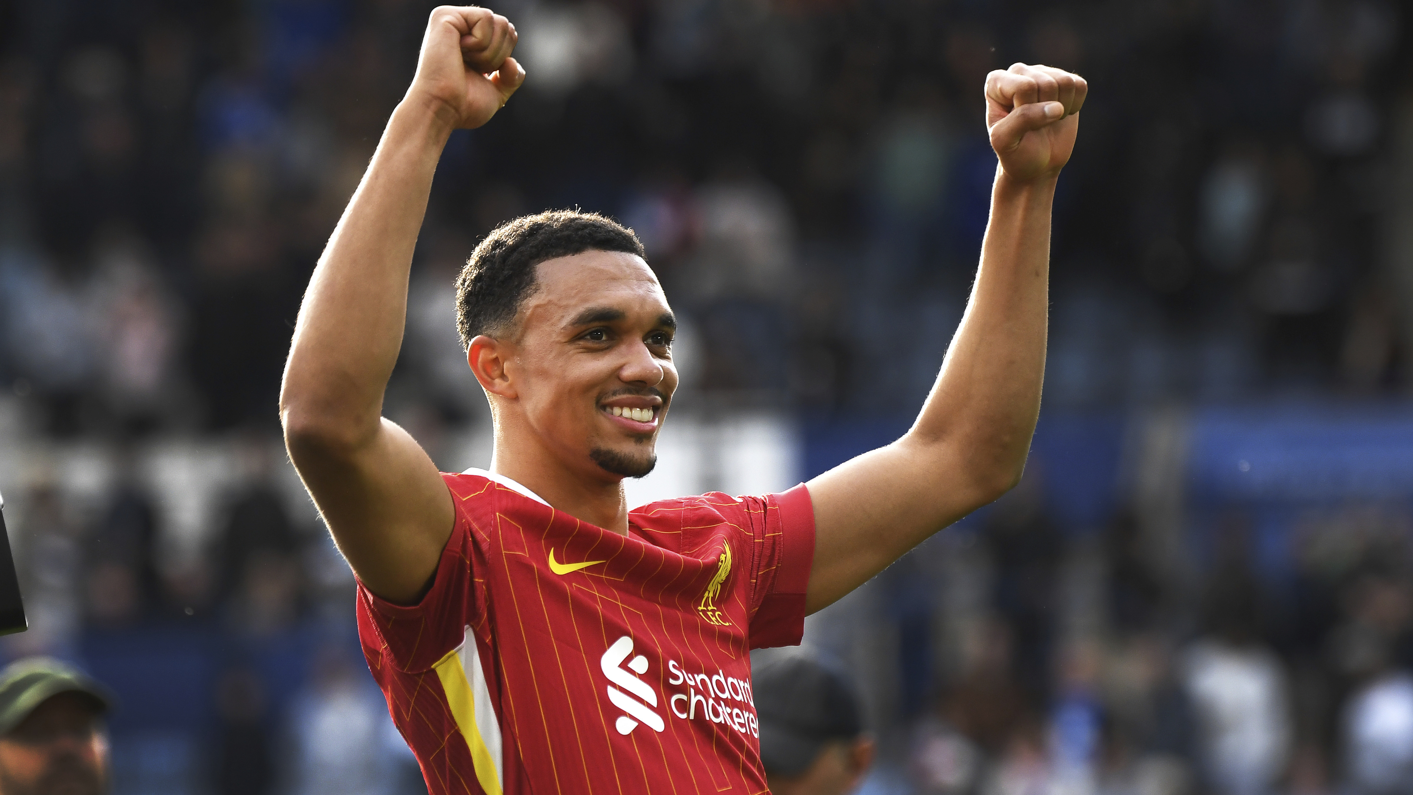 Trent Alexander-Arnold reacts.