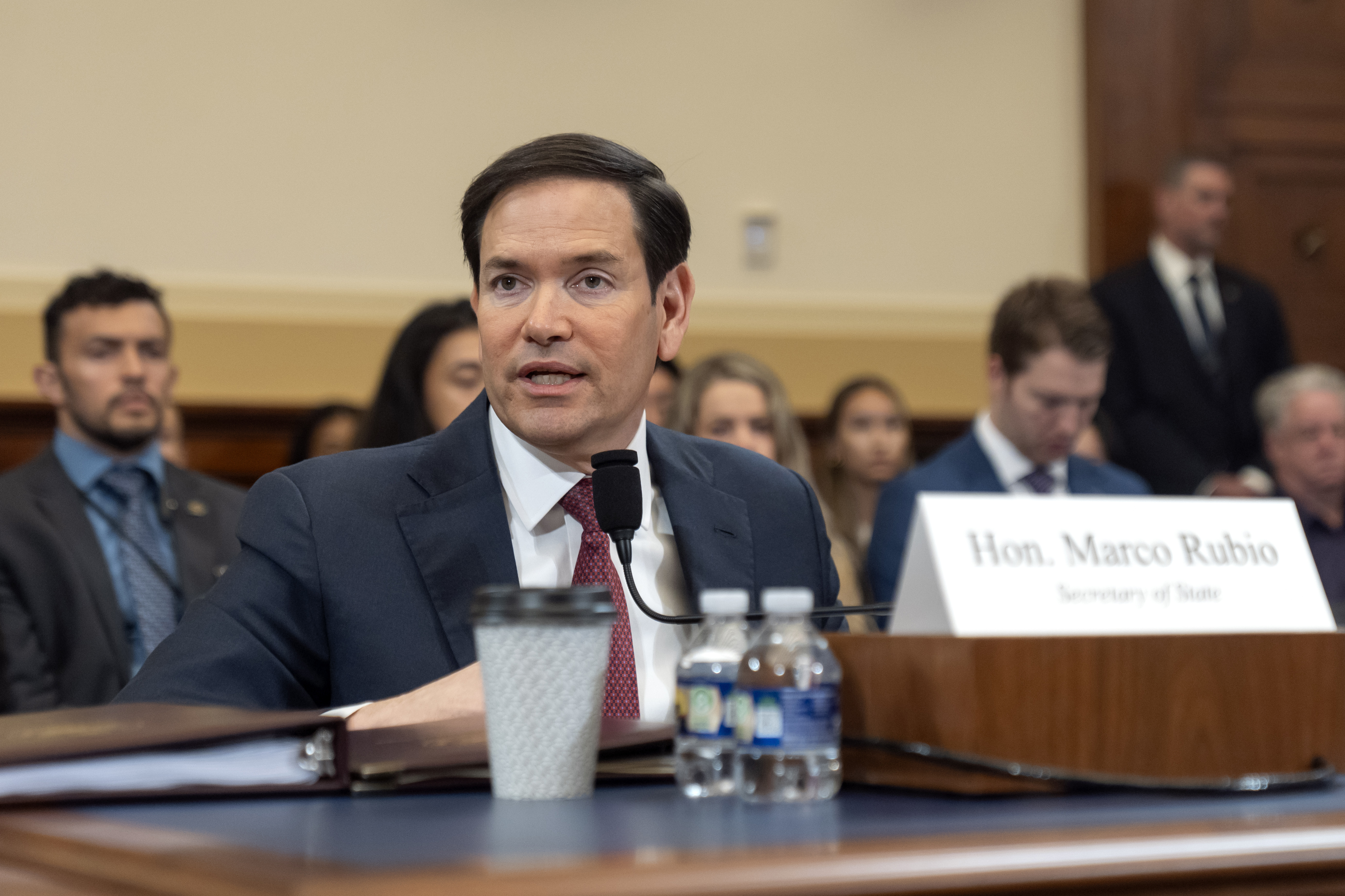 US Secretary of State Marco Rubio speaks during a hearing of the House Committee on Foreign Affairs on Capitol Hill on May 21, 2025 in Washington.