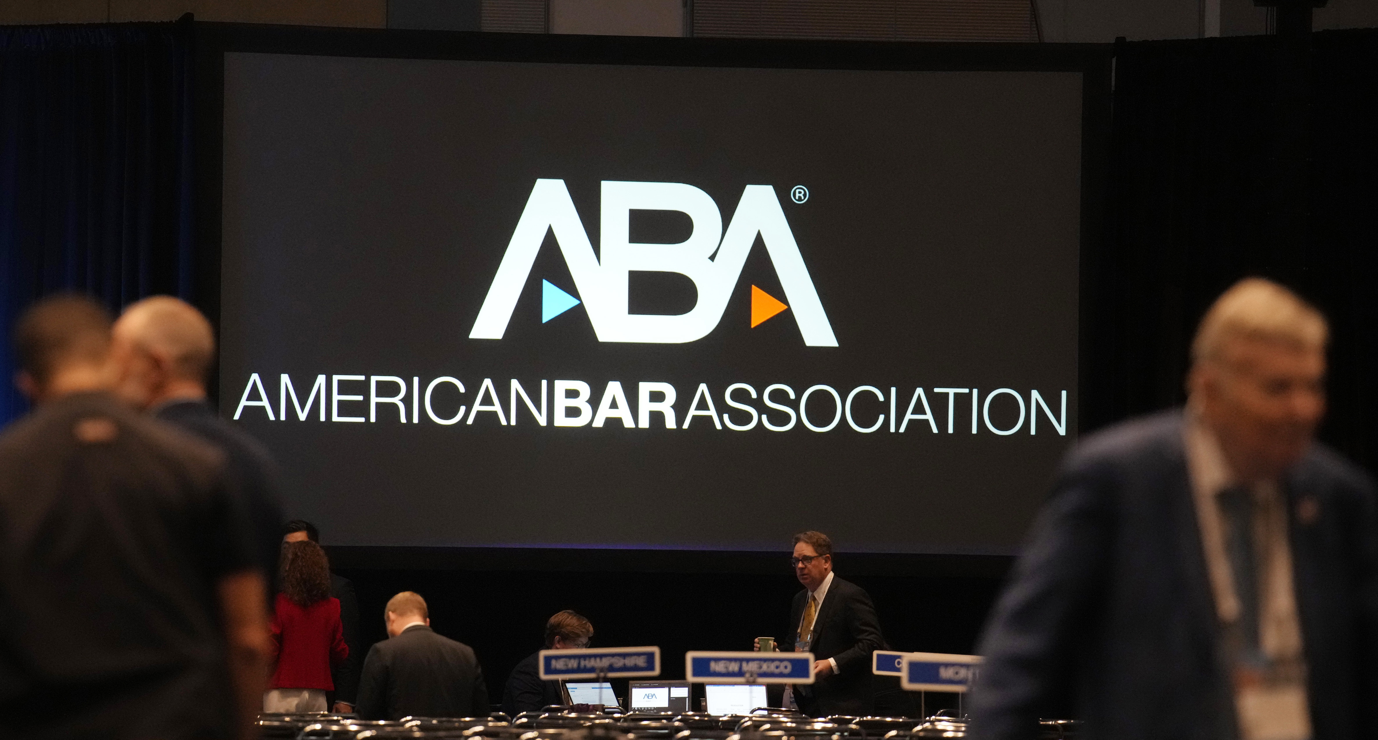 A sign for the American Bar Association.