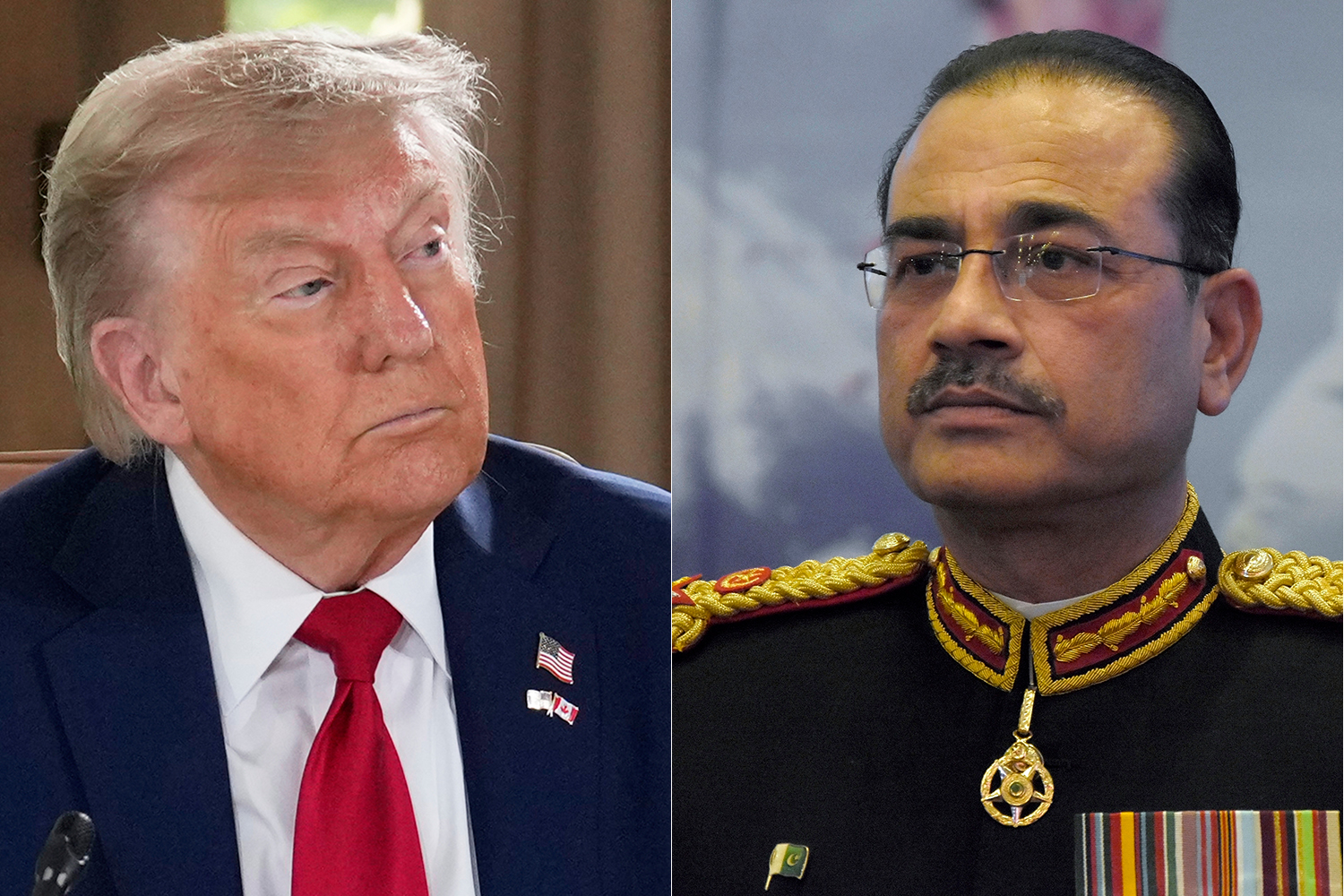 US President Donald Trump and Pakistan&#039;s Army Chief Asim Munir [AP Photo]