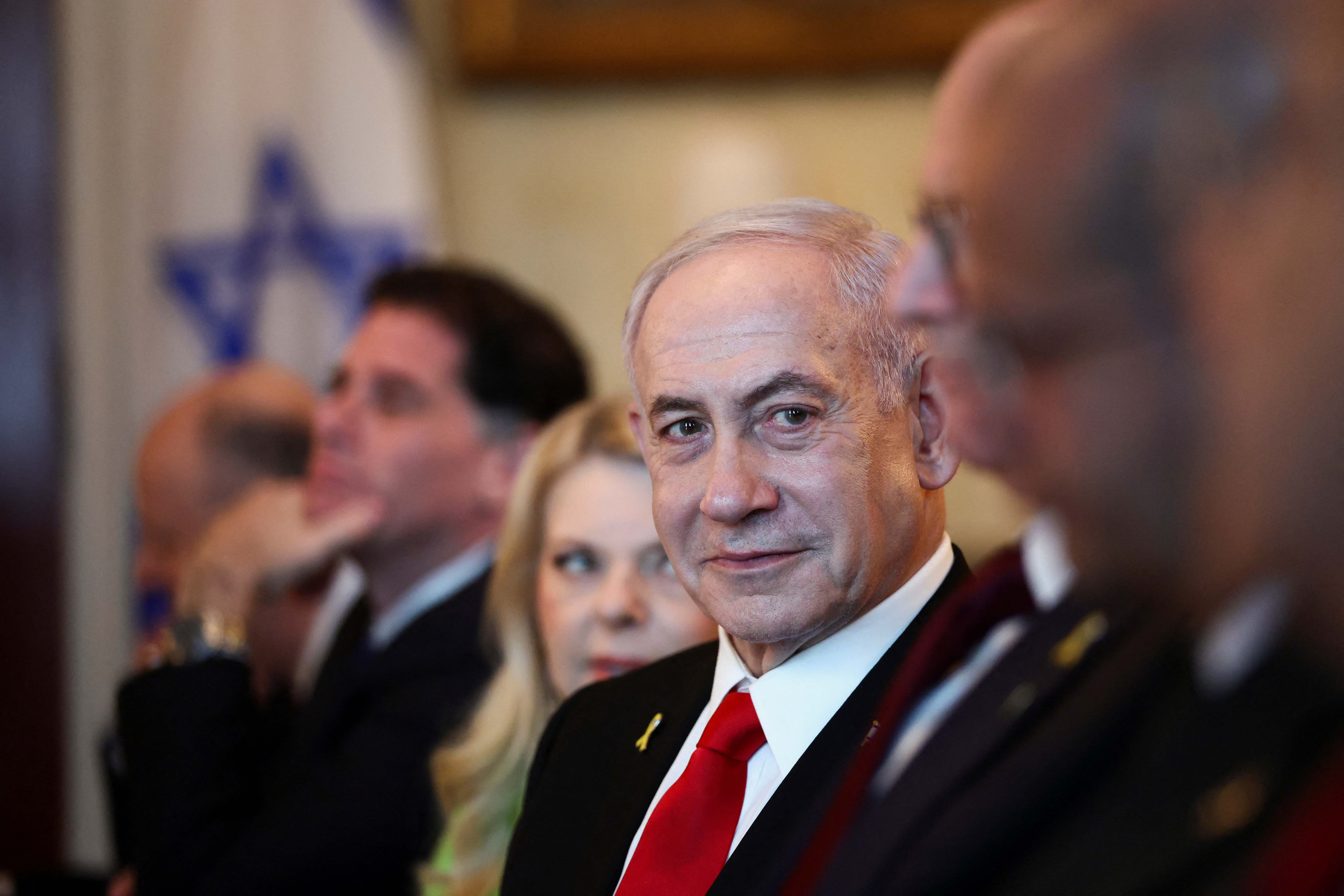 Israeli Prime Minister Benjamin Netanyahu attends a bilateral dinner held by U.S. President Donald Trump (not pictured), at the White House in Washington, D.C., U.S., July 7, 2025 [Kevin Lamarque/Reuters]