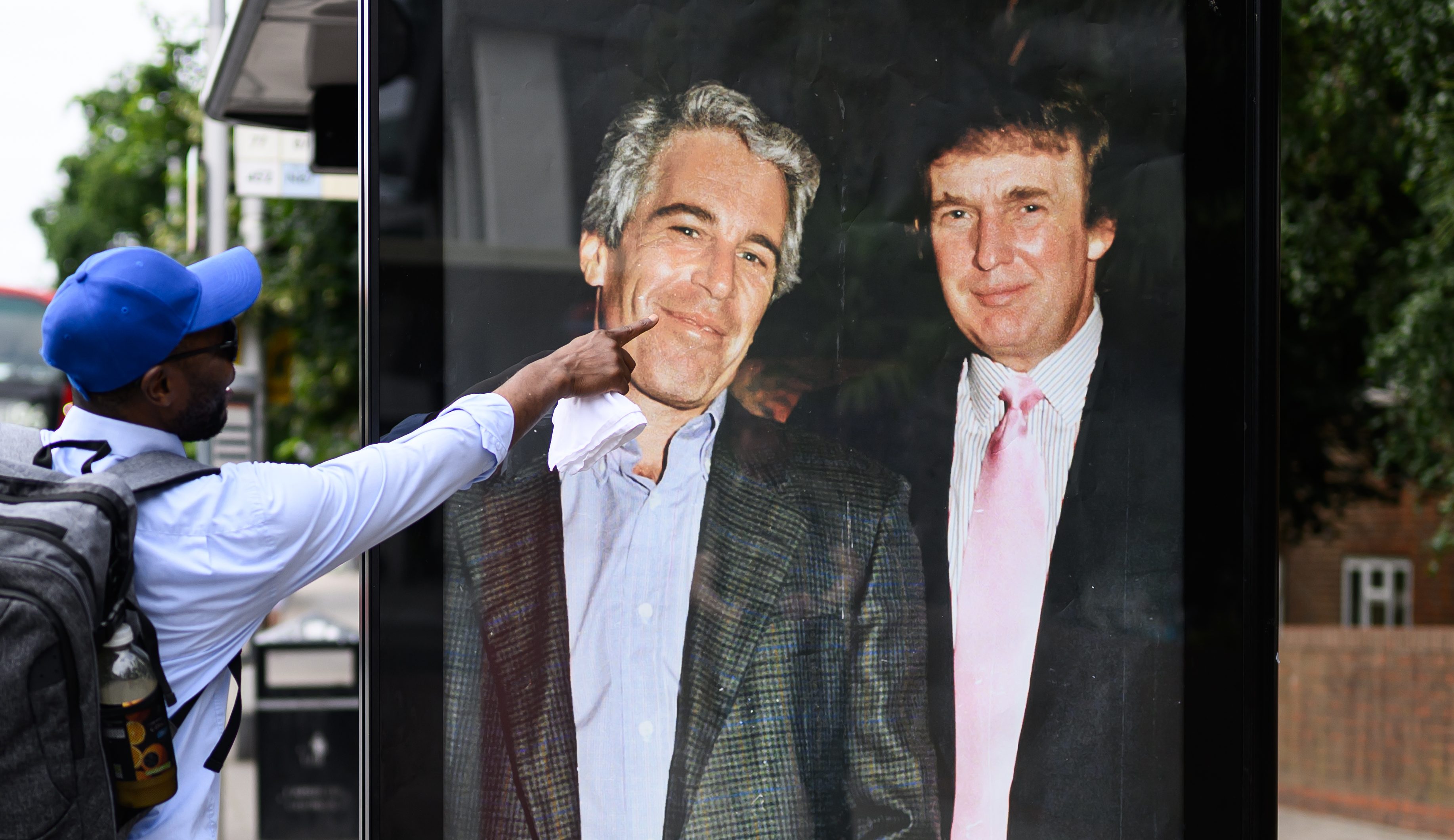 A photo of Trump and Epstein together