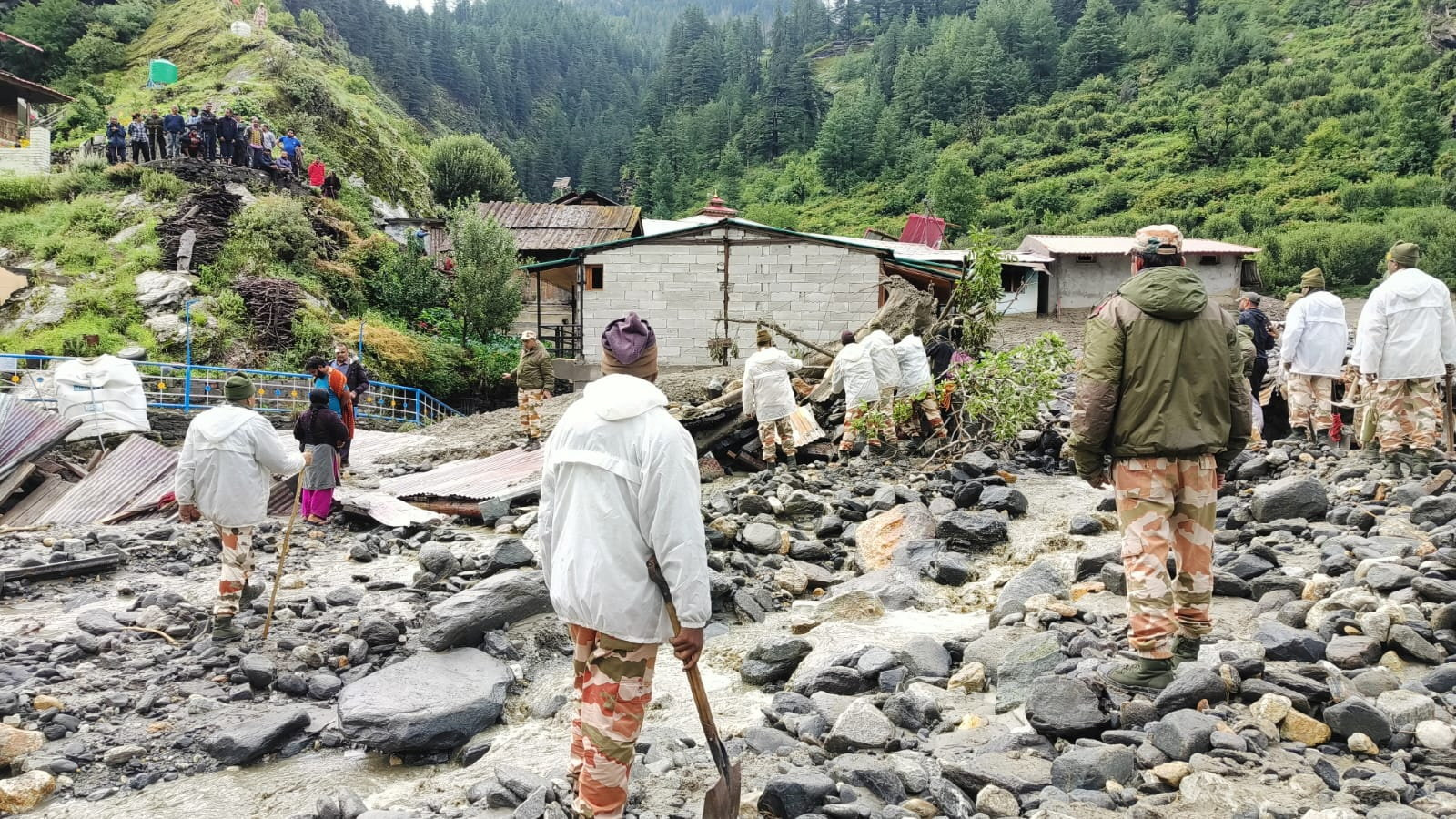 View of the damage amid heavy rains in Dharali, Uttarakhand, India [Reuters]