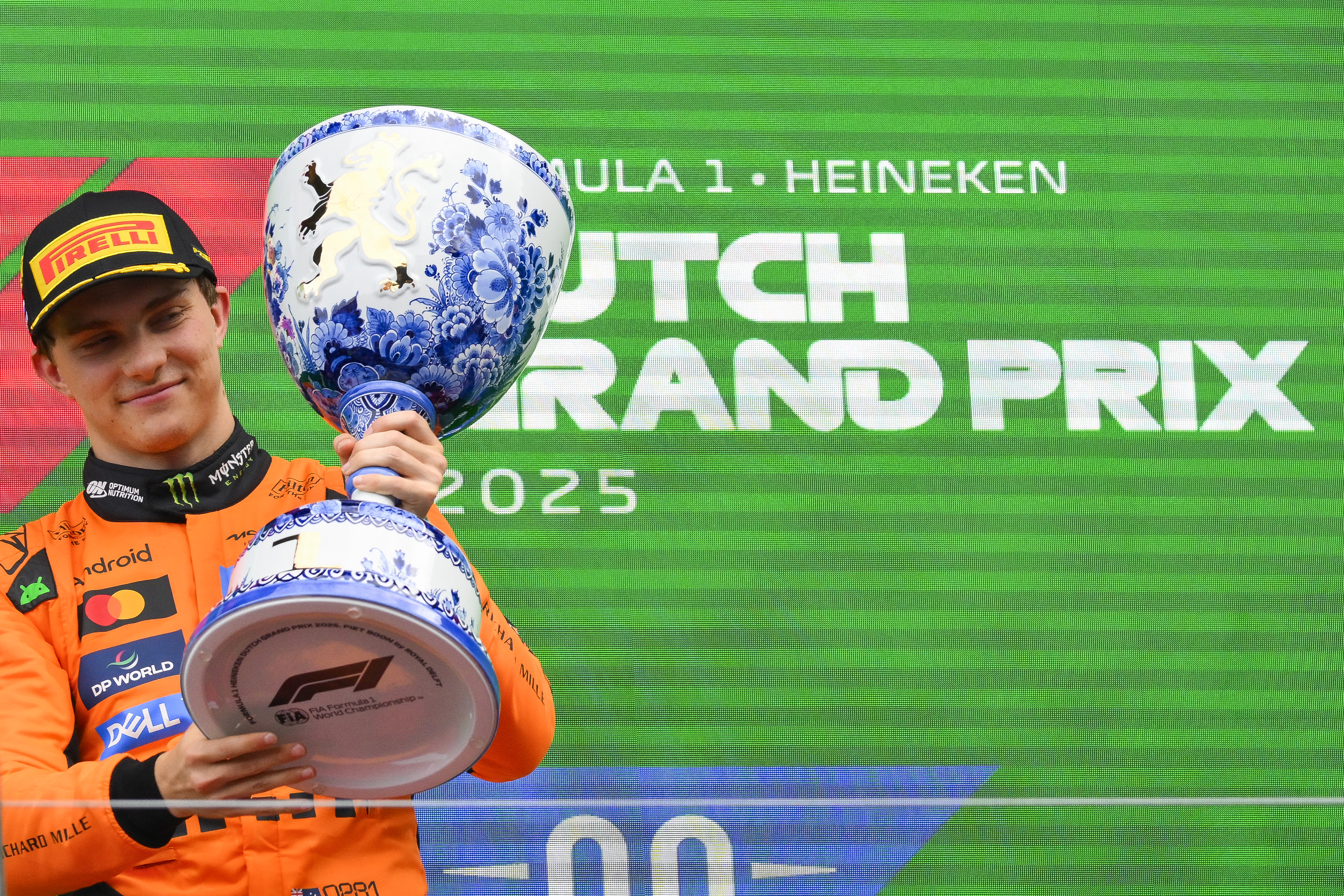 McLaren&#039;s Oscar Piastri wins the Formula One Dutch Grand Prix at the Circuit Zandvoort in the Netherlands [John Thys/AFP]