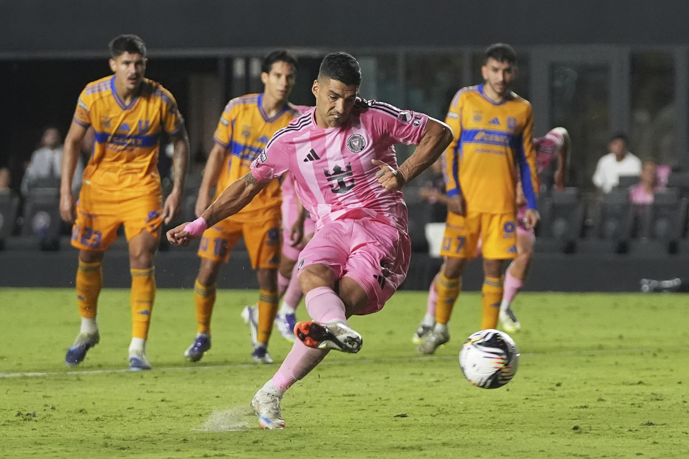 Luis suarez in action.