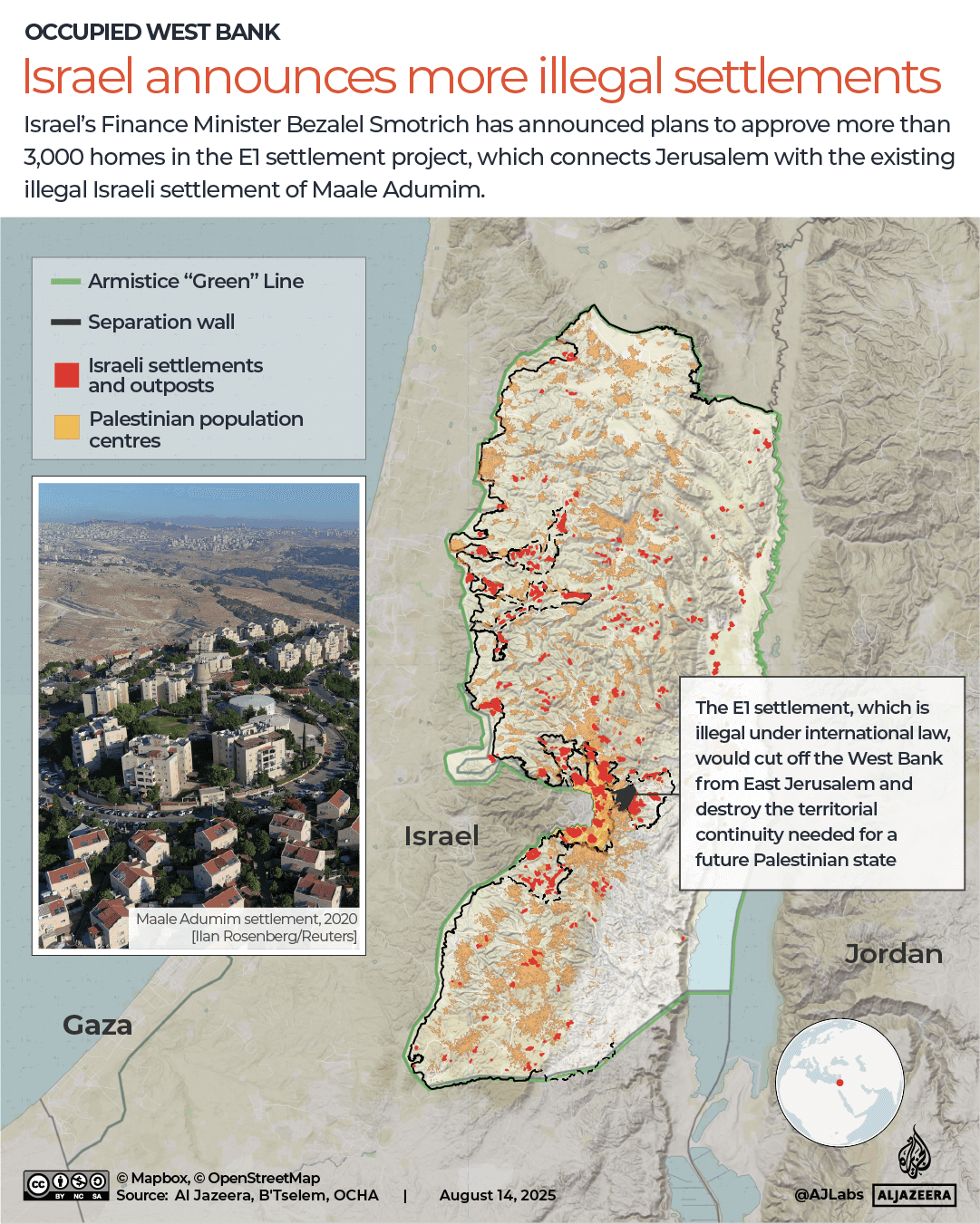 INTERACTIVE - Occupied West Bank - E1 settlement expansion map graphic-1755168549