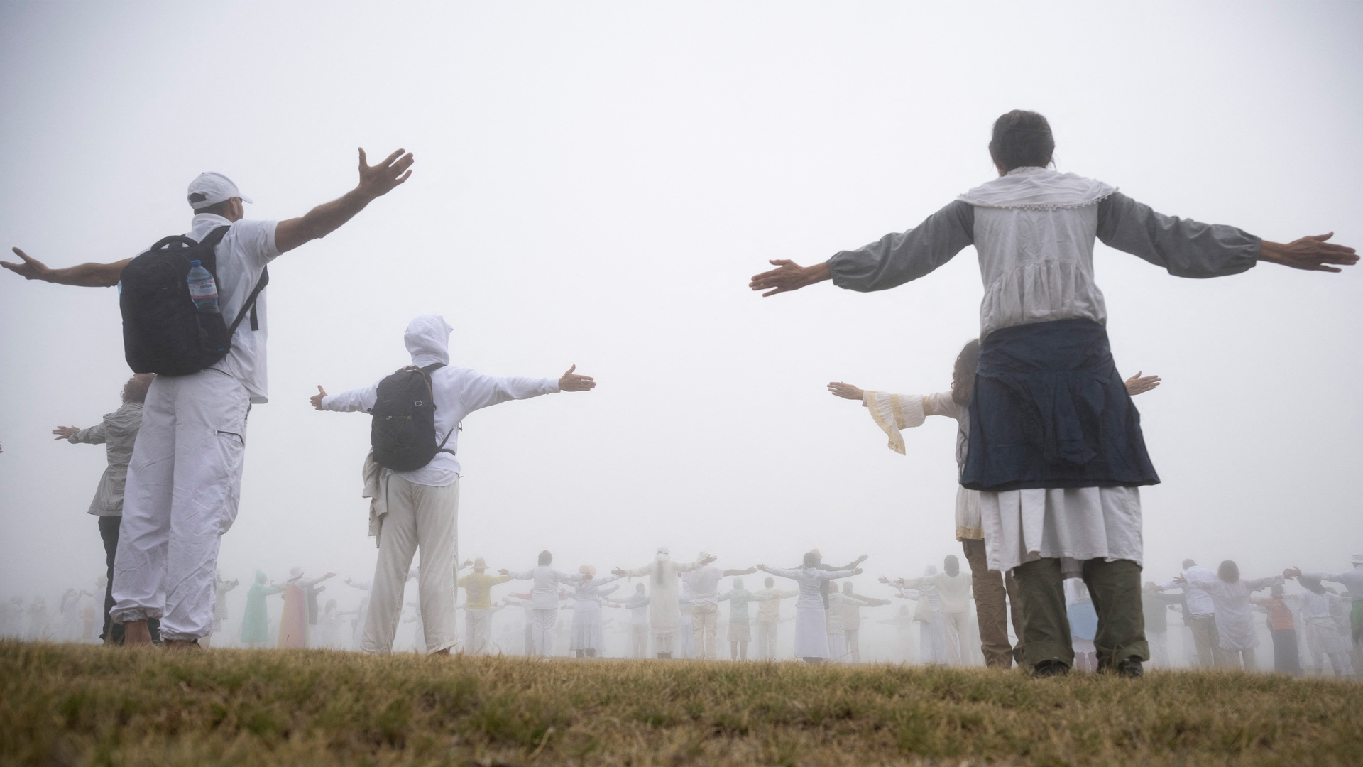 Followers of a Bulgarian spiritual movement, Universal White Brotherhood, welcomed the group’s new year with a ritual.