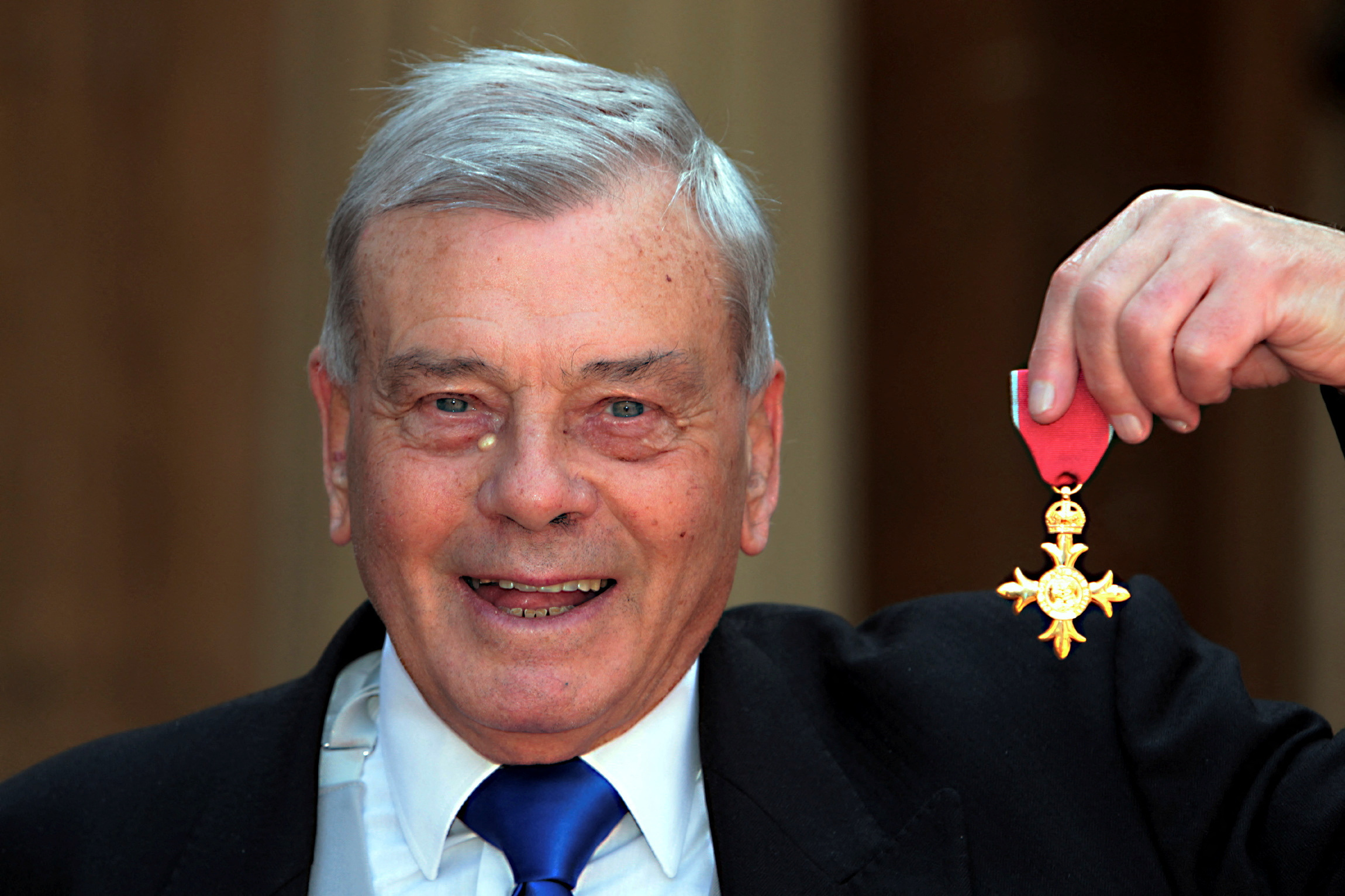 Harold &#039;Dickie&#039; Bird was awarded the Officer of the Most Excellent Order of the British Empire (OBE) in 2012 [File: Sean Dempsey/Reuters]