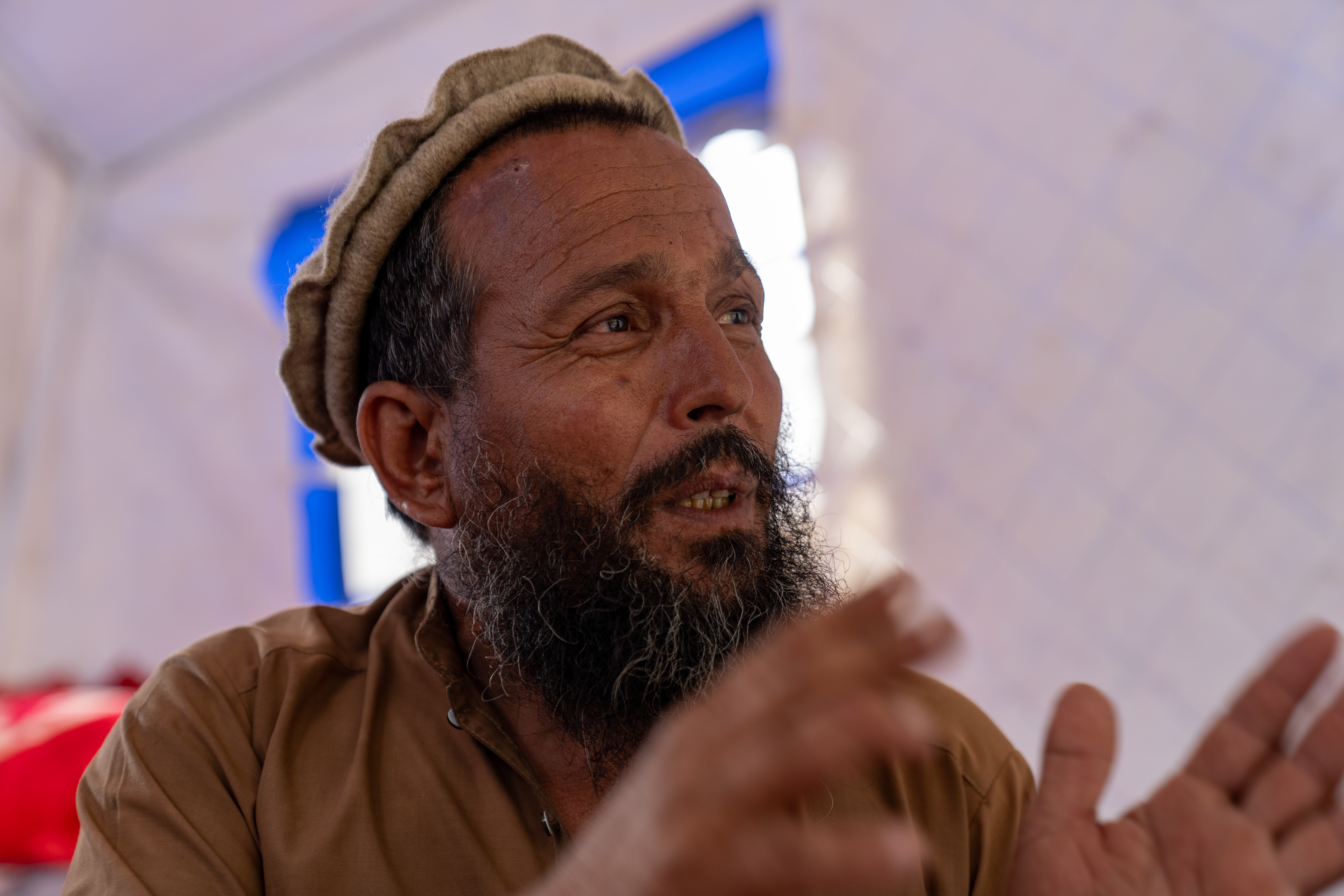 "My house still had a corner standing up, the rest all has collapsed," said 47 years old farmer Habib-ur Rahman