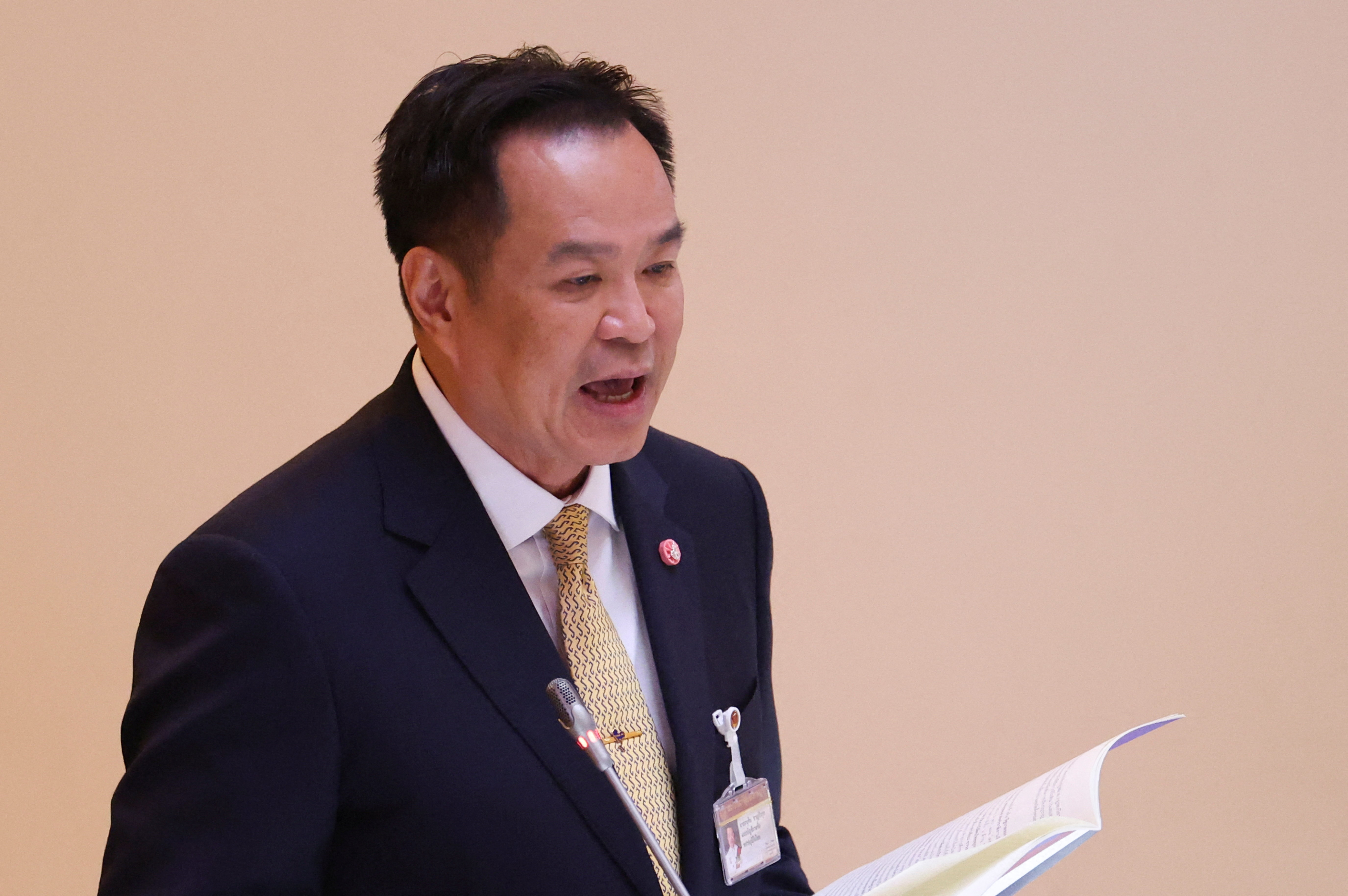 Thailand's Prime Minister Anutin Charnvirakul