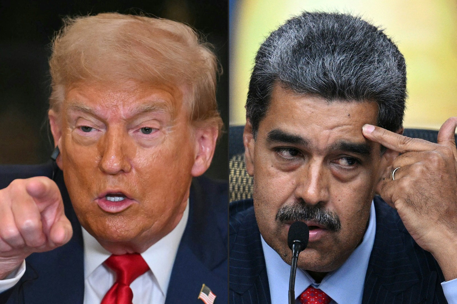 US President Donald Trump and Venezuelan President Nicolas Maduro