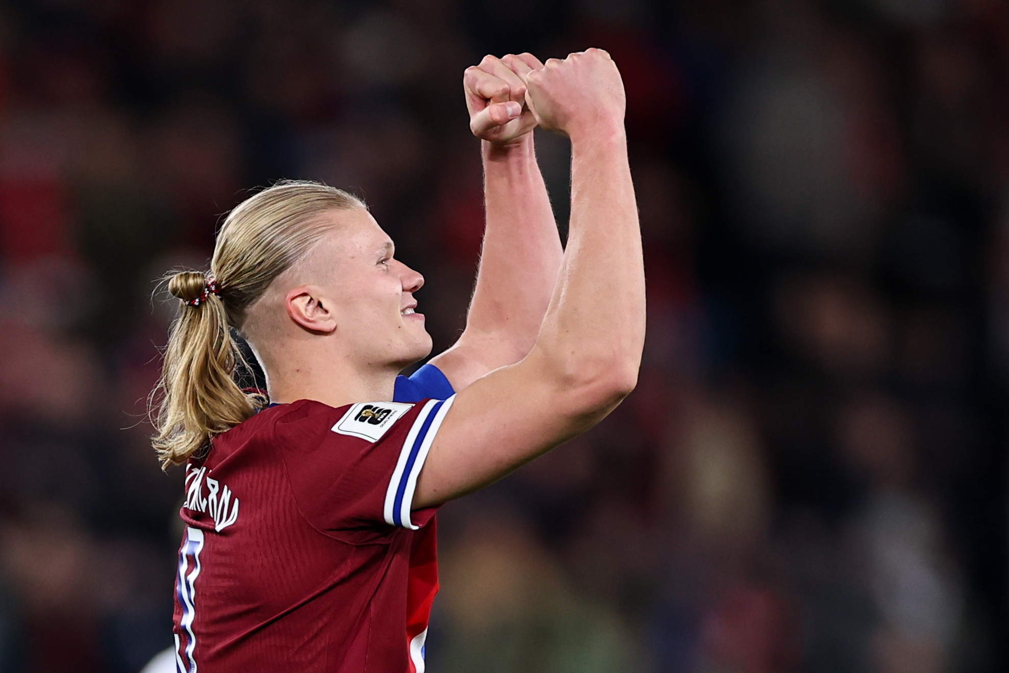 Erling Haaland reacts.