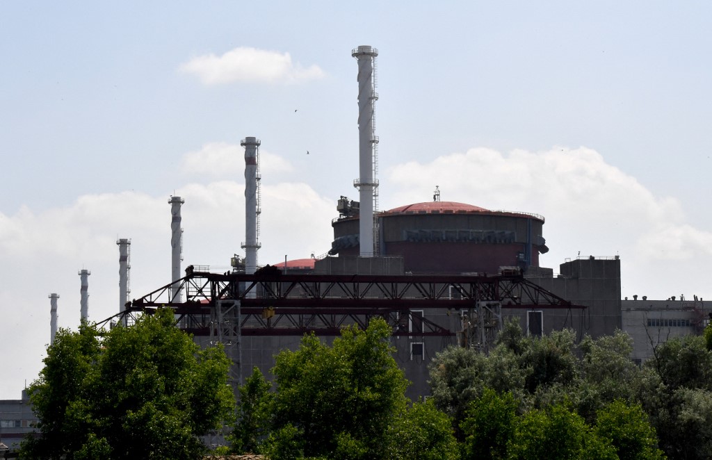 A view of the Russian-controlled Zaporizhzhia nuclear power plant in southern Ukraine on June 15, 2023. [File: Olga Maltesva/AFP]