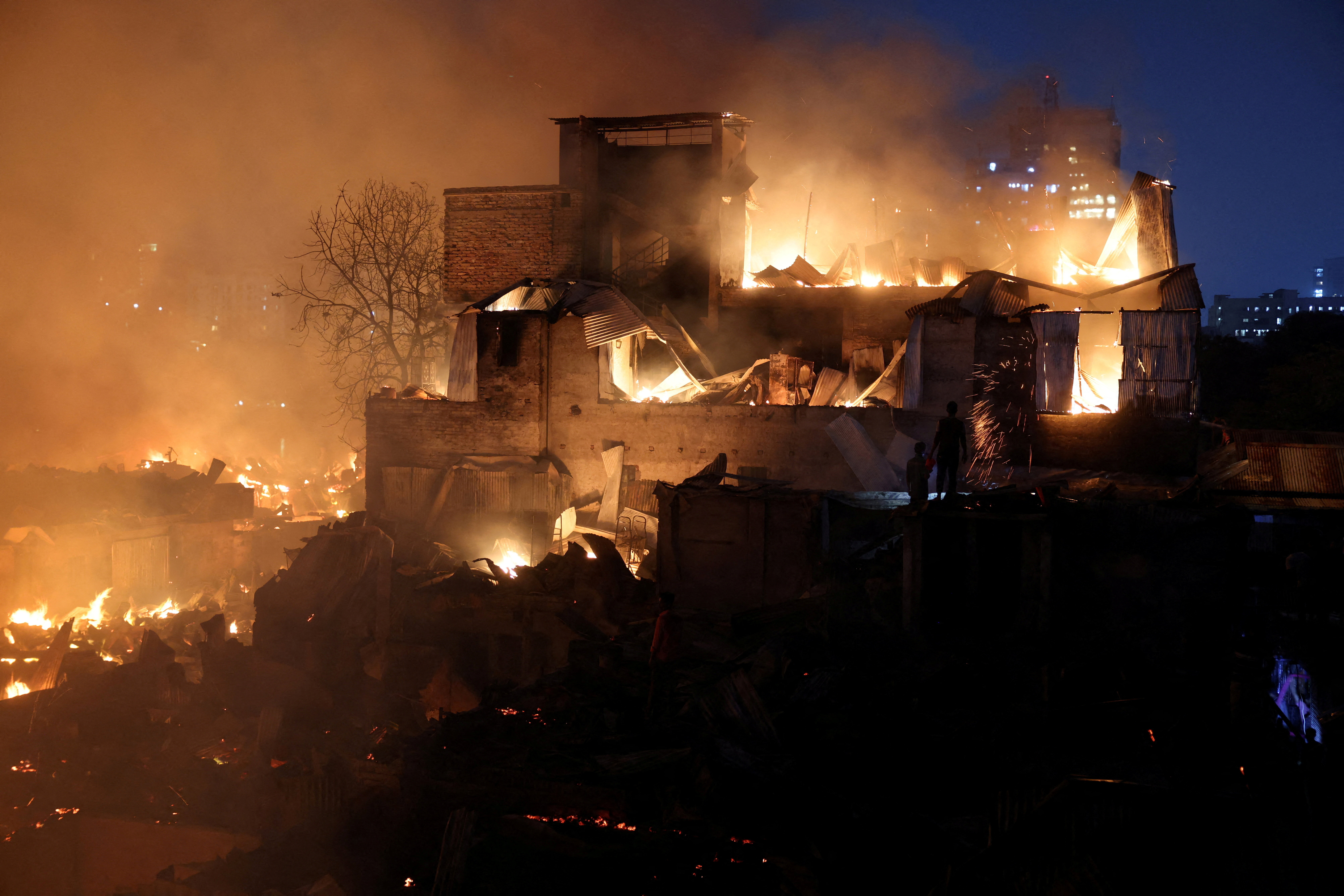 Devastating fire leaves thousands homeless in Dhaka's Korail