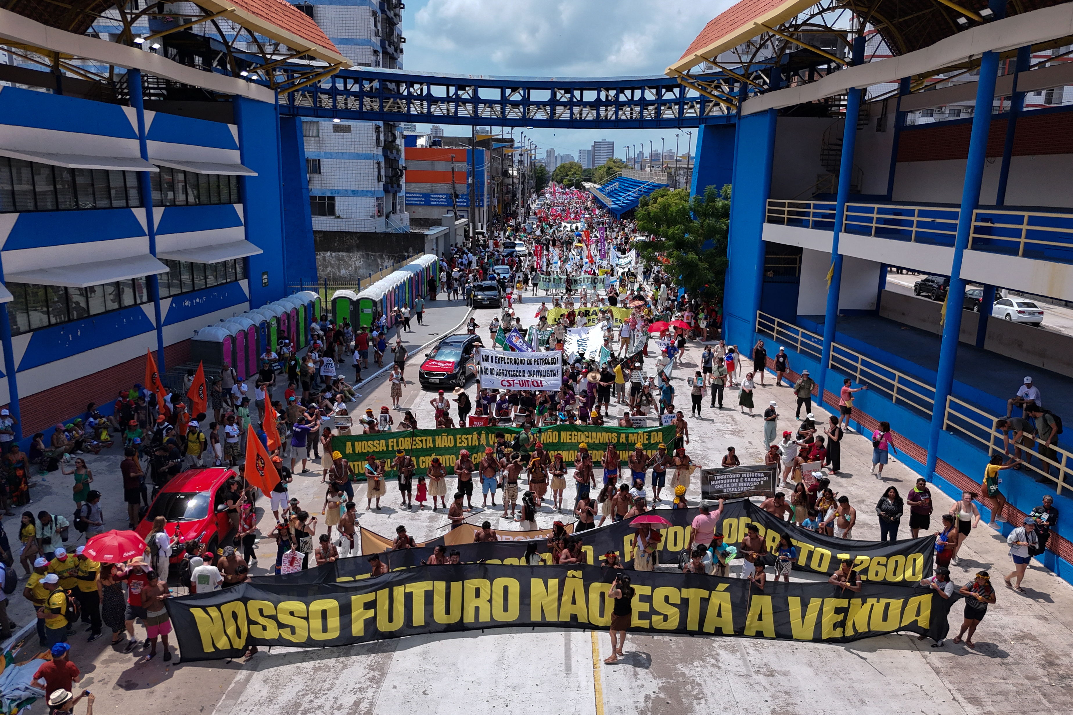 March in Brazil marks first big UN climate protest in years