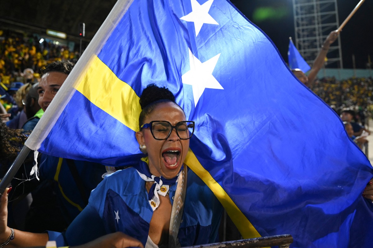Curacao fans celebrated wildly as their team qualified for the FIFA World Cup 2026 with a 0-0 draw with Jamaica at the National Stadium in Kingston, Jamaica [Ricardo Makyn/AFP]