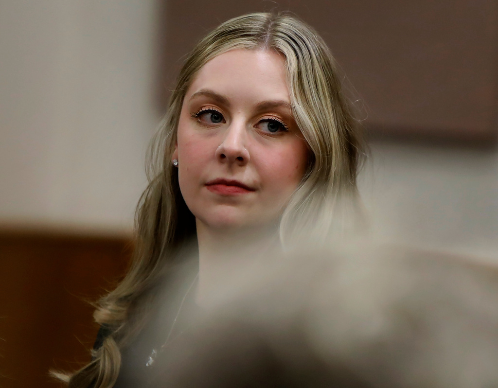 Abby Zwerner in a courtroom