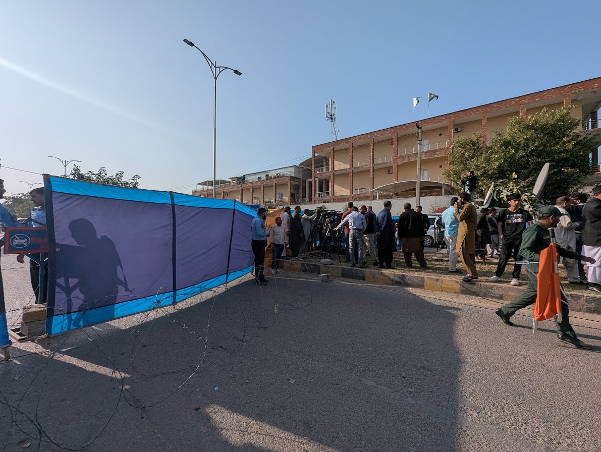 Authorities placed barbed wire and dividers to stop access to the site of the attack [Abid Hussain/Al Jazeera]