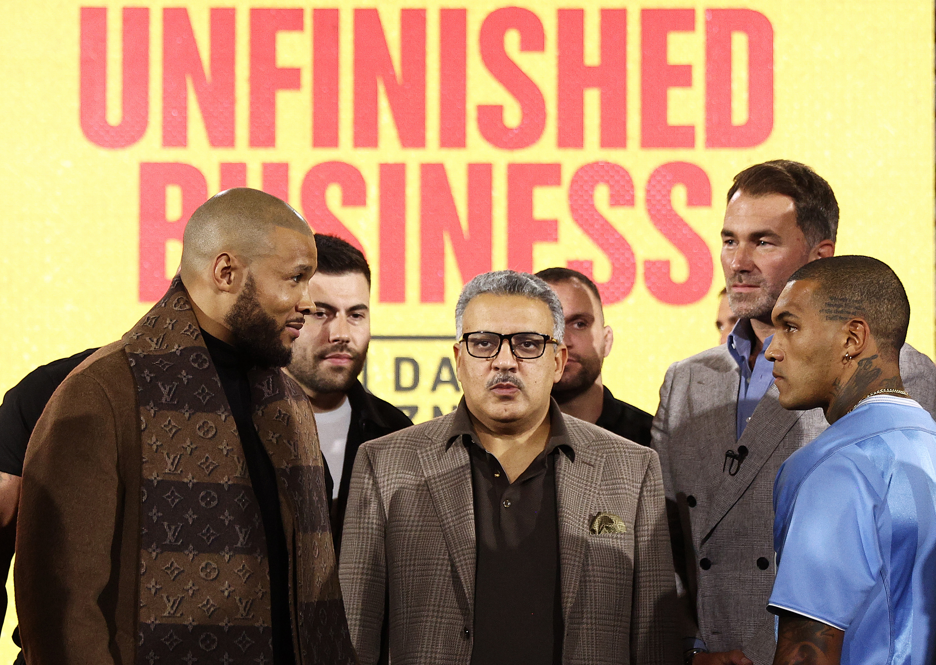 Chris Eubank Jr and Conor Benn face off in the boxing ring for the second time in six months [James Fearn/Getty Images]