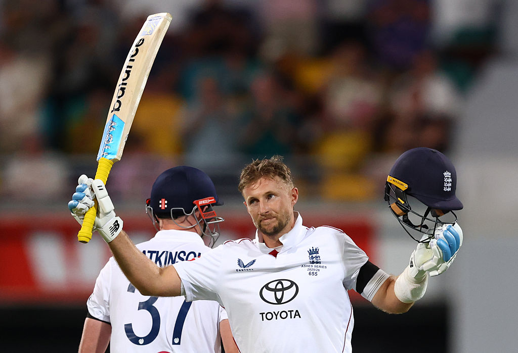 Joe Root of England celebrates