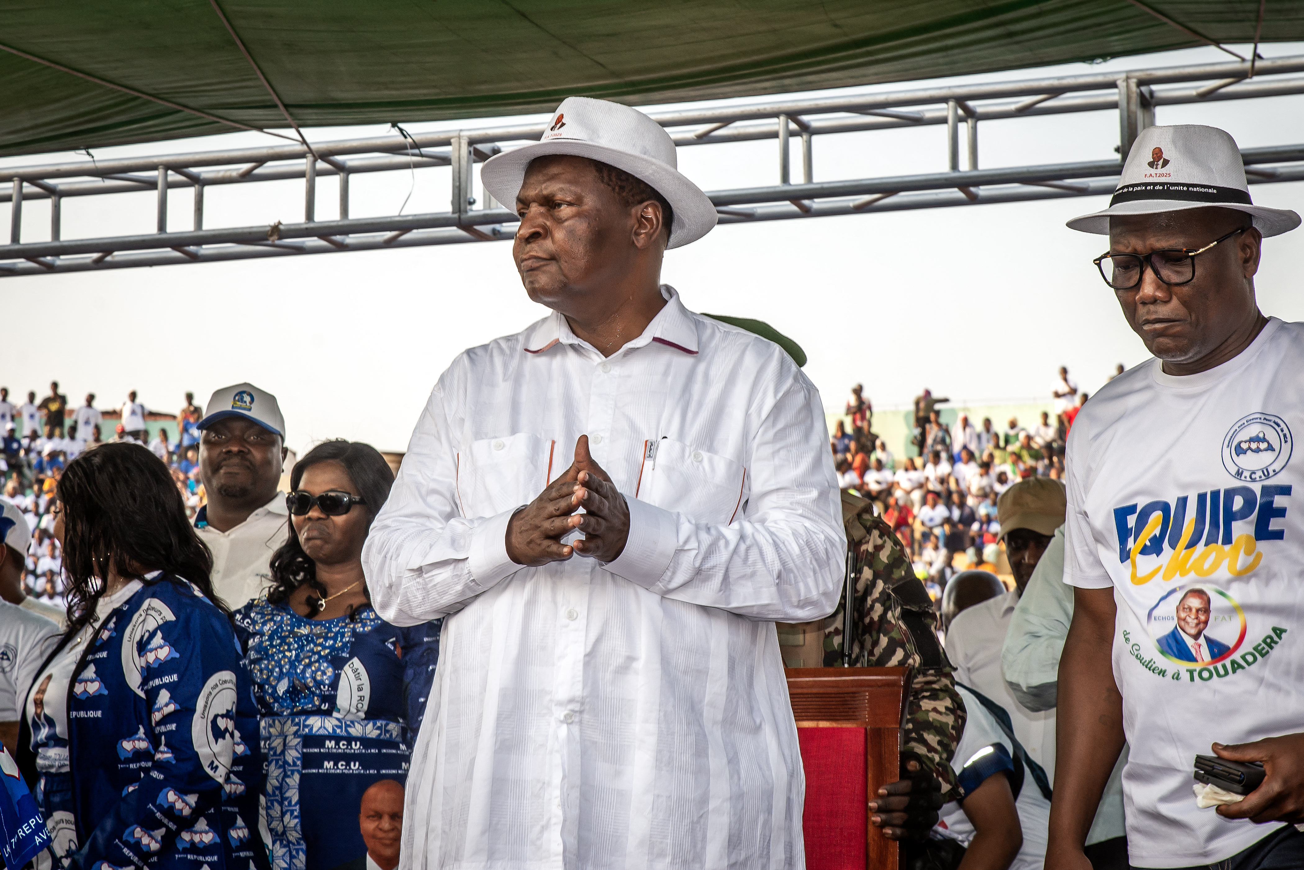 President of the Central African Republic and United Hearts Movement presidential candidate Faustin-Archange Touadera