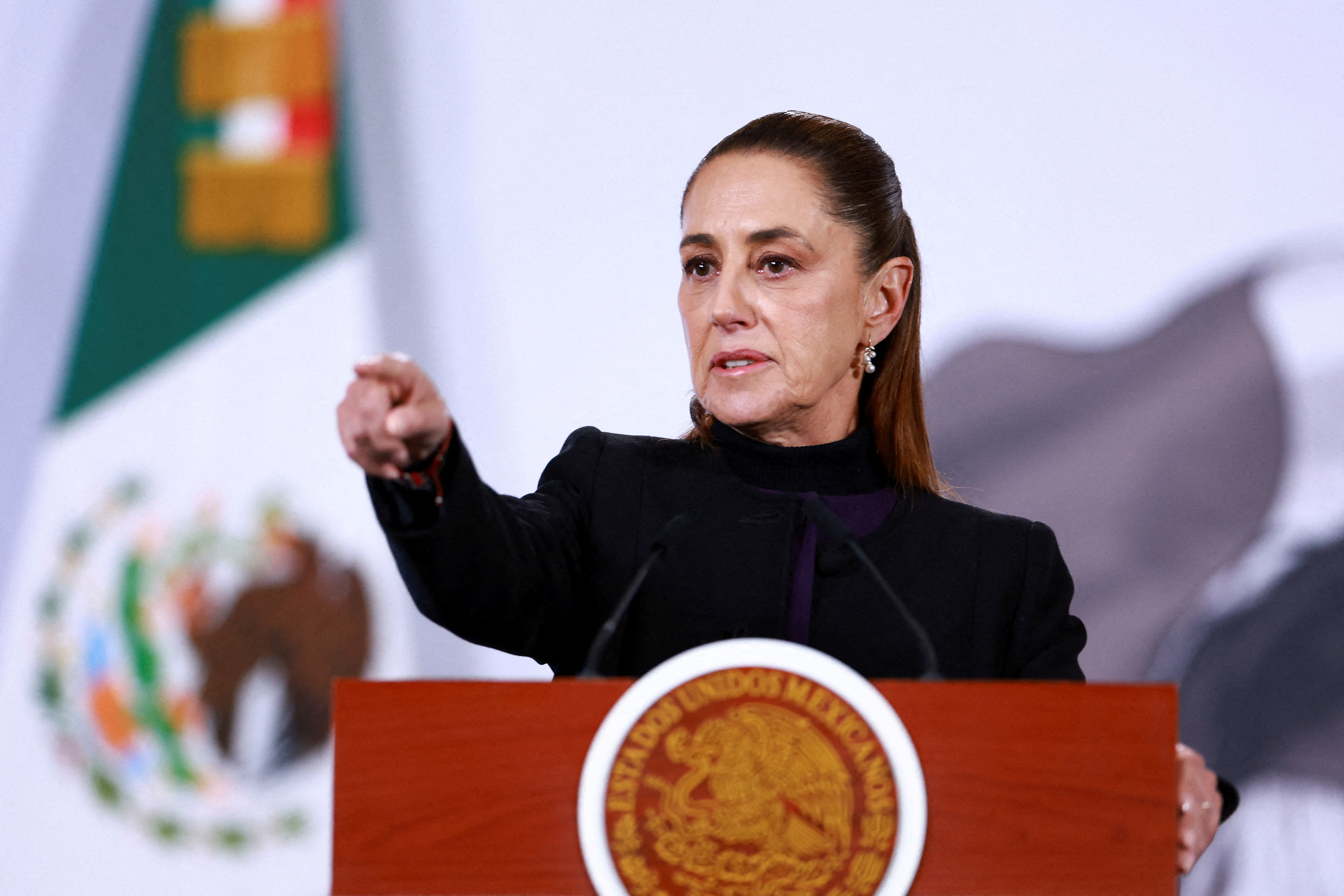 Claudia Sheinbaum holds a news conference