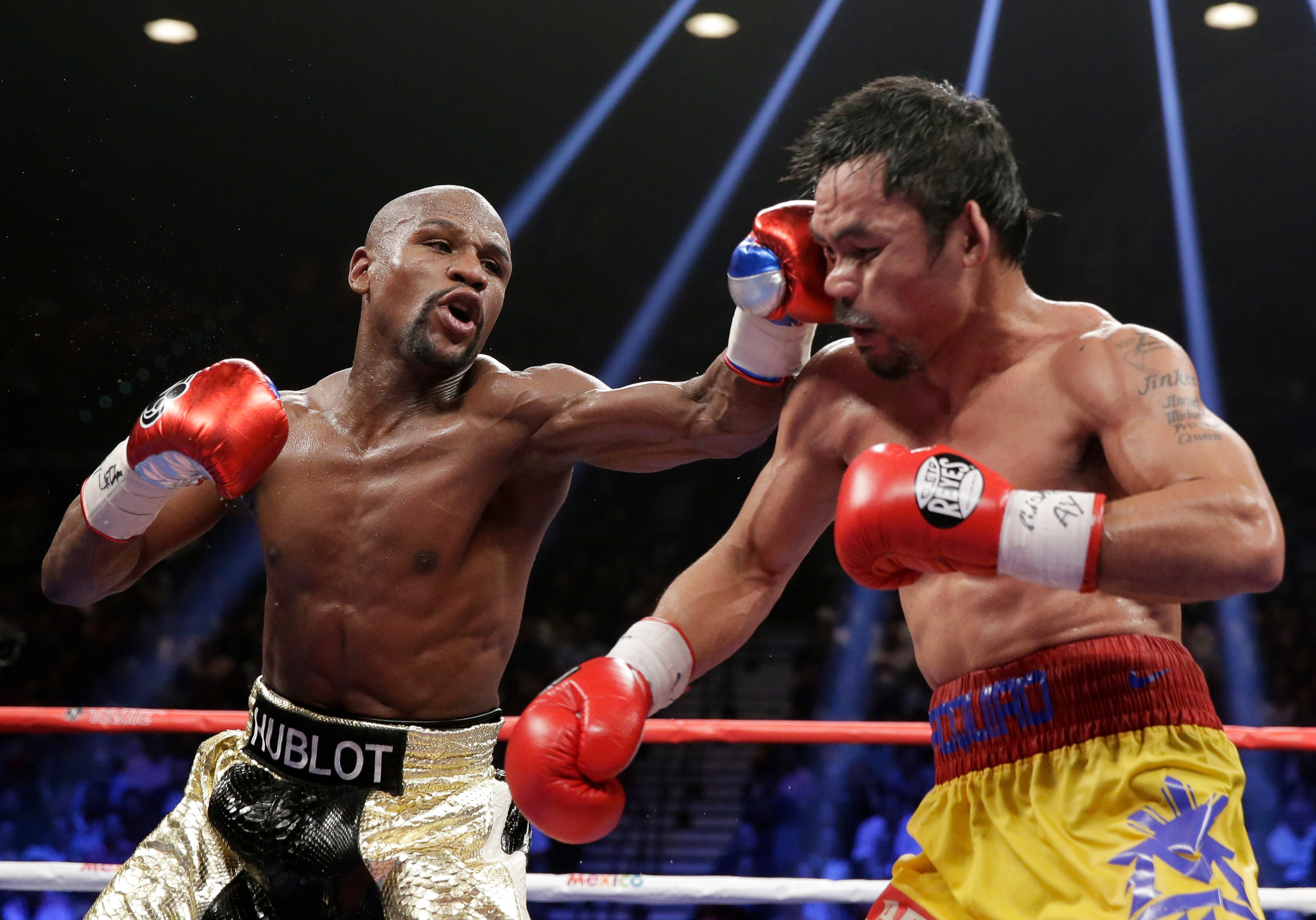 Mayweather Jr and Manny Pacquiao
