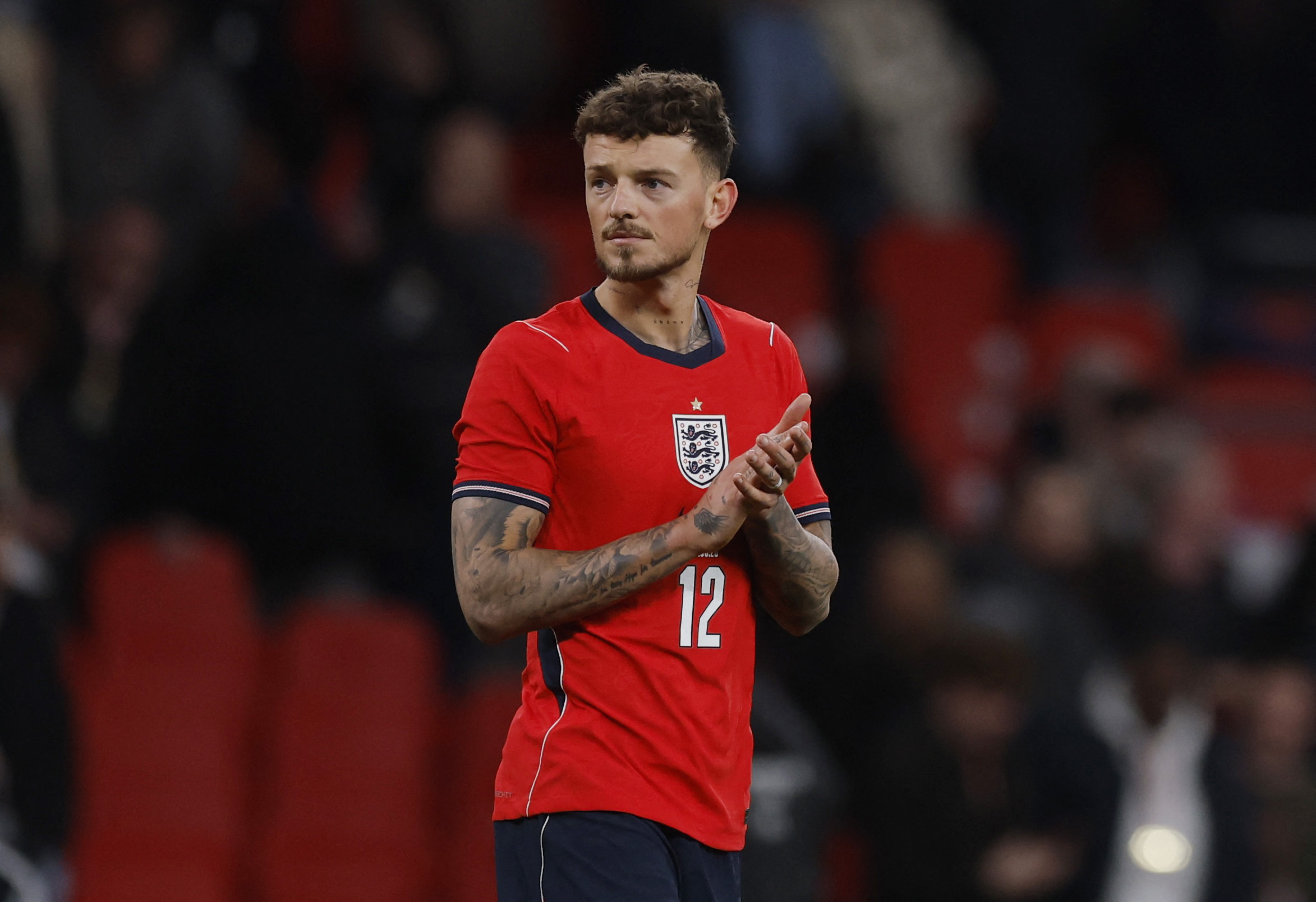 England's Ben White after the match.