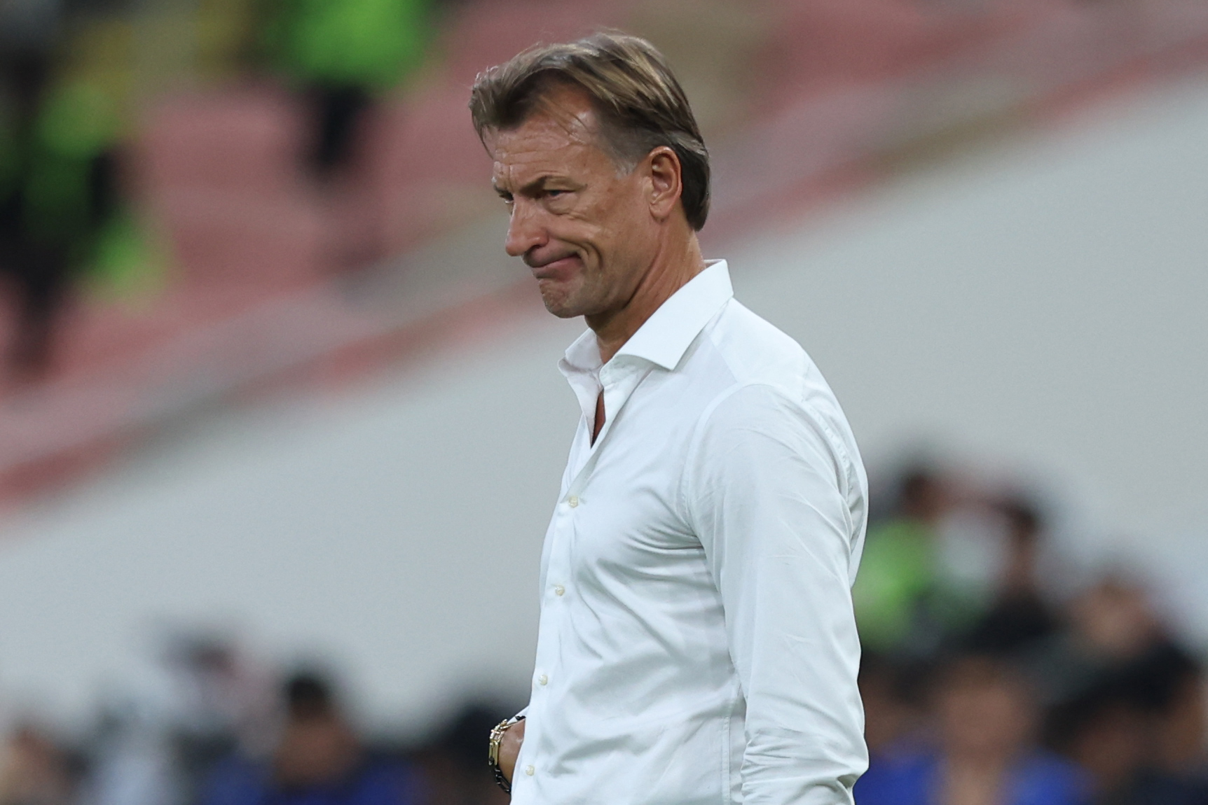 Herve Renard, who returned to Saudi Arabia for his second stint in 2024, has been sacked shortly before the FIFA World Cup [Abdel Ghani Bashir/AFP]