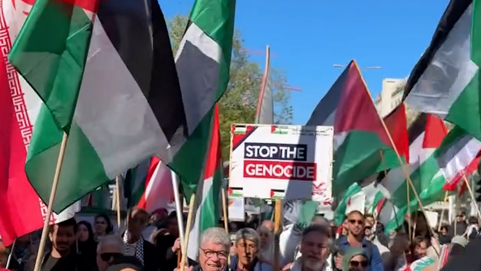 Berline protest.