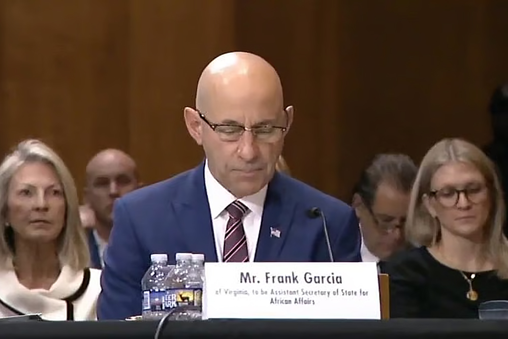 The United States Senate has confirmed Frank Garcia as Assistant Secretary of State for African Affairs