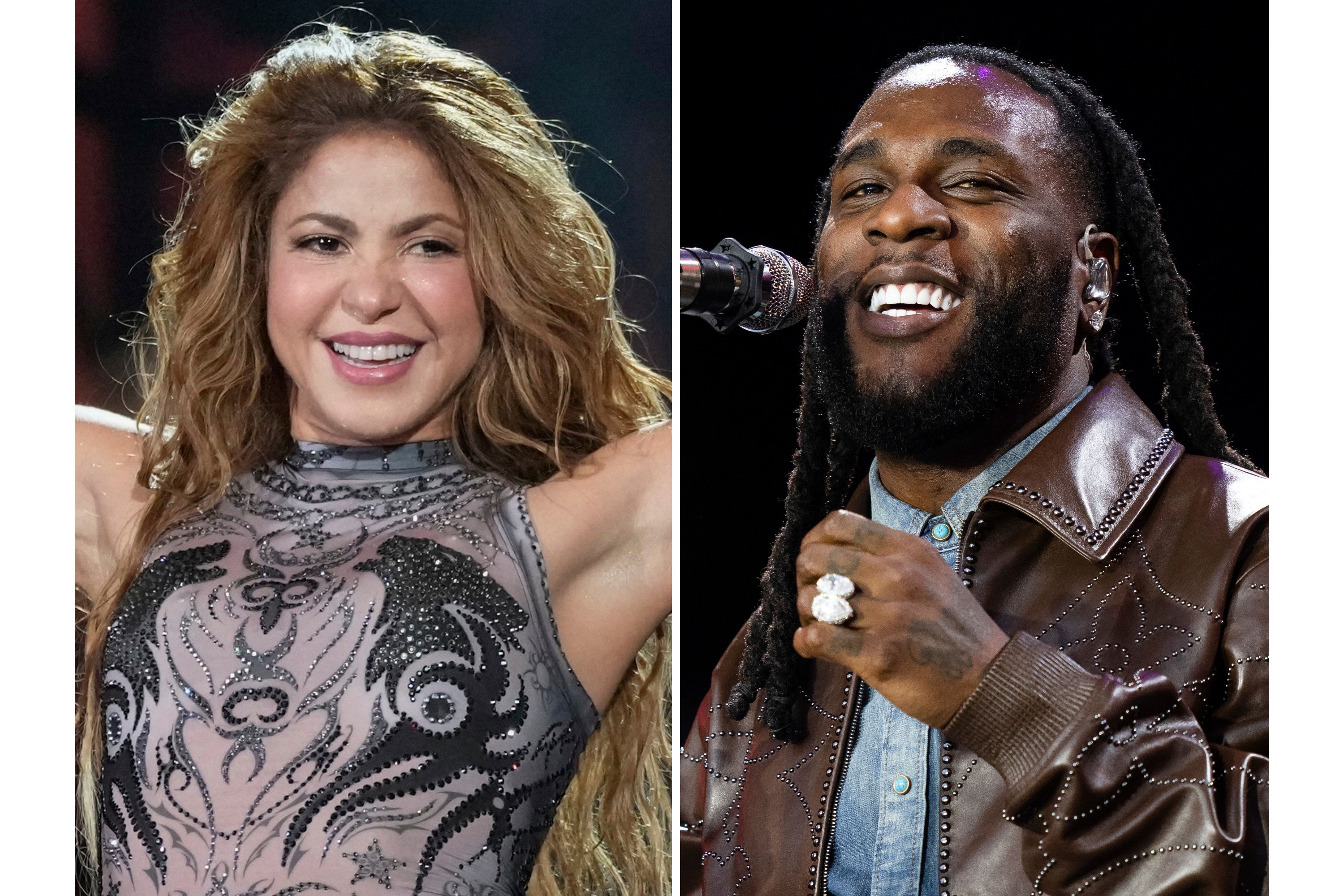 Shakira and Burna Boy will play at the opening game of the World Cup