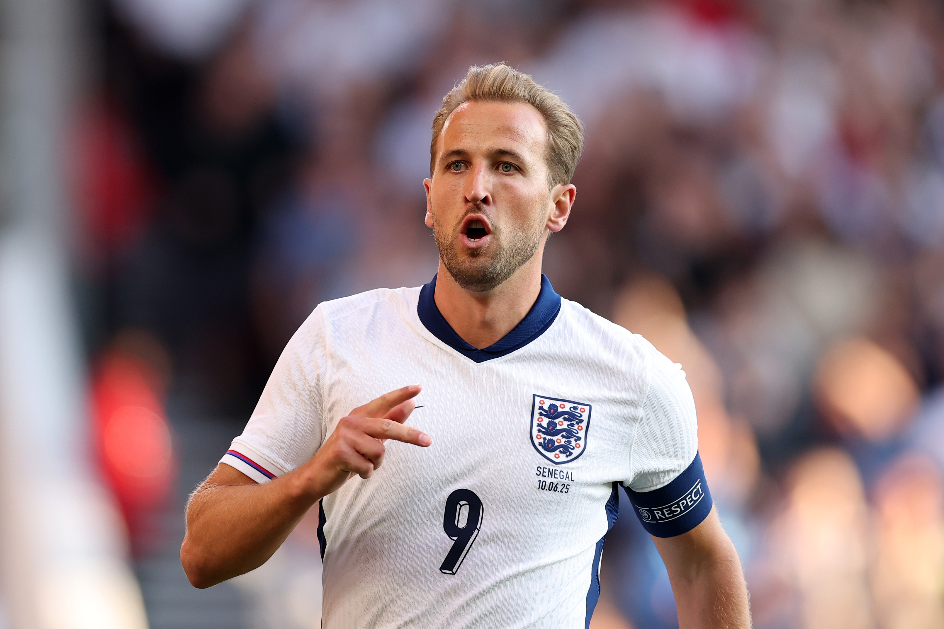 Harry Kane reacts.