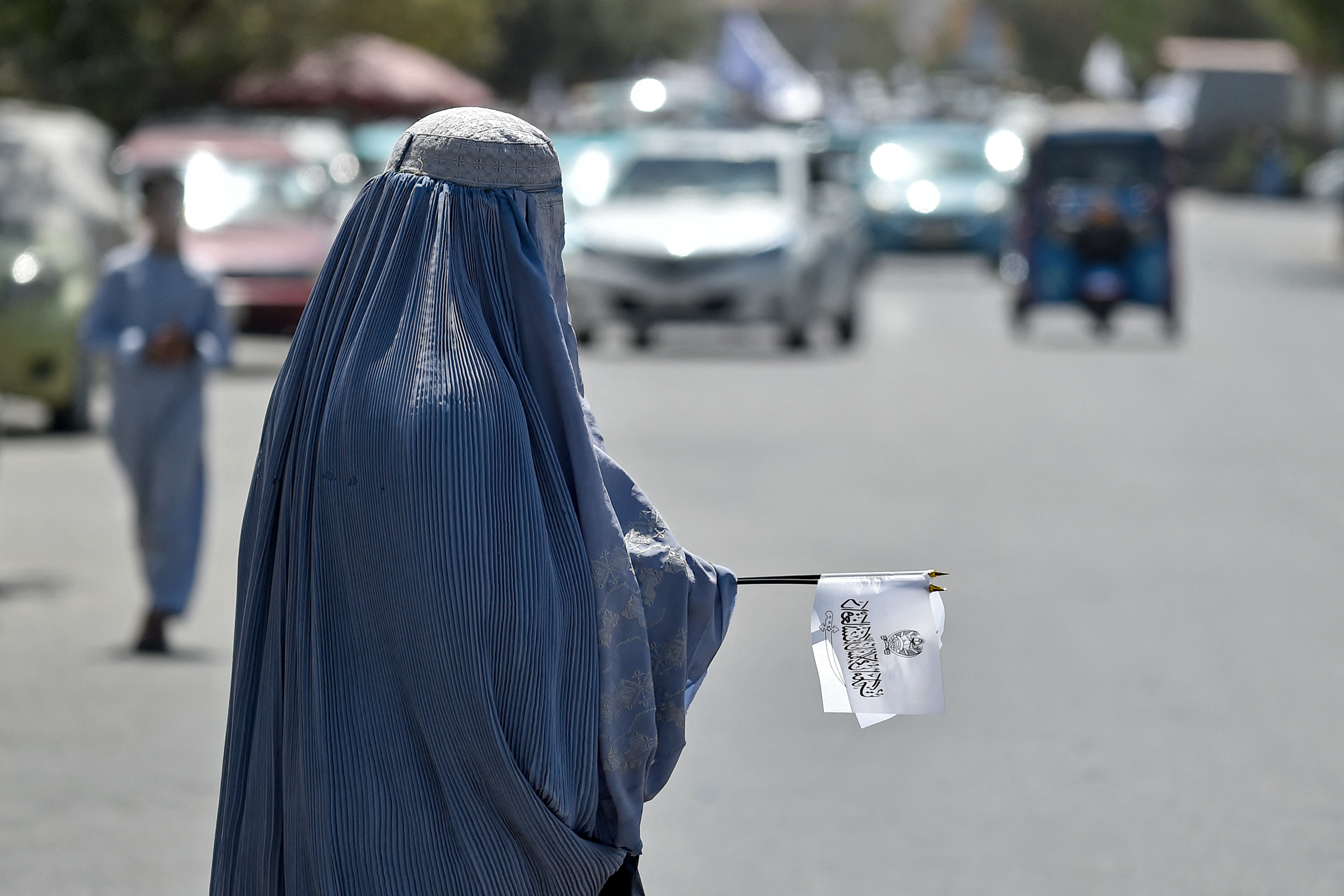 Patriotic music and flags mark Taliban rule anniversary in Kabul