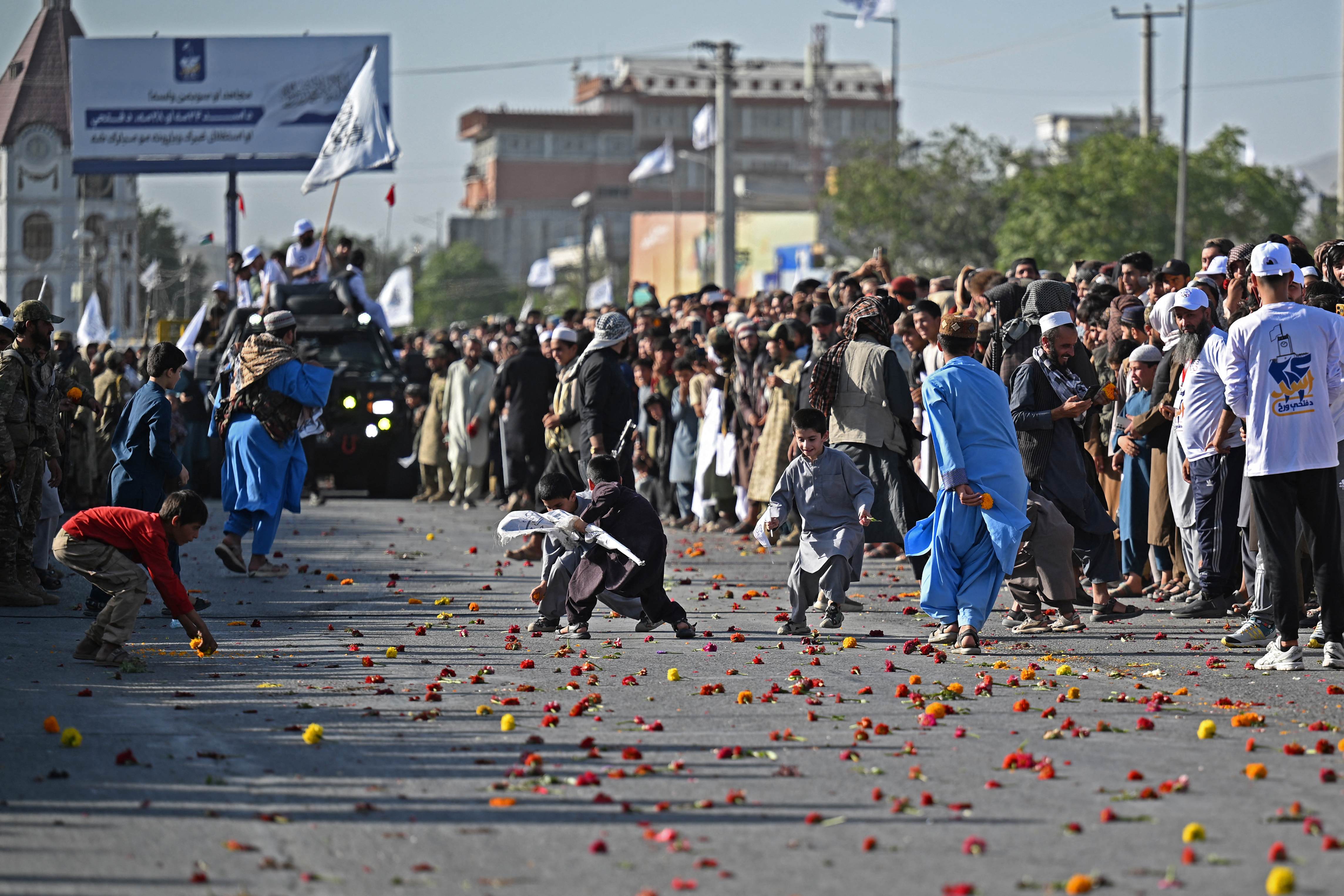 Patriotic music and flags mark Taliban rule anniversary in Kabul