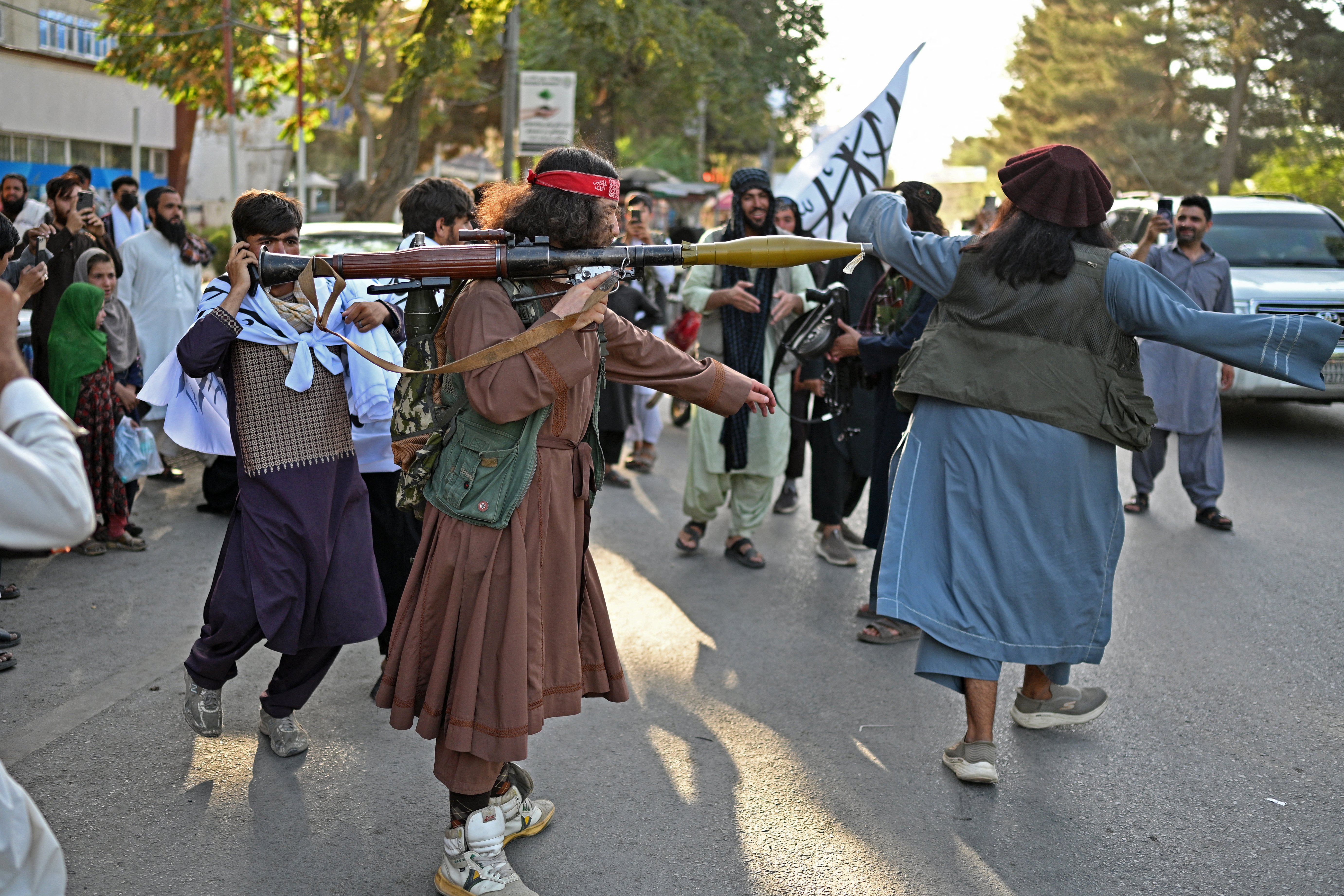 Patriotic music and flags mark Taliban rule anniversary in Kabul
