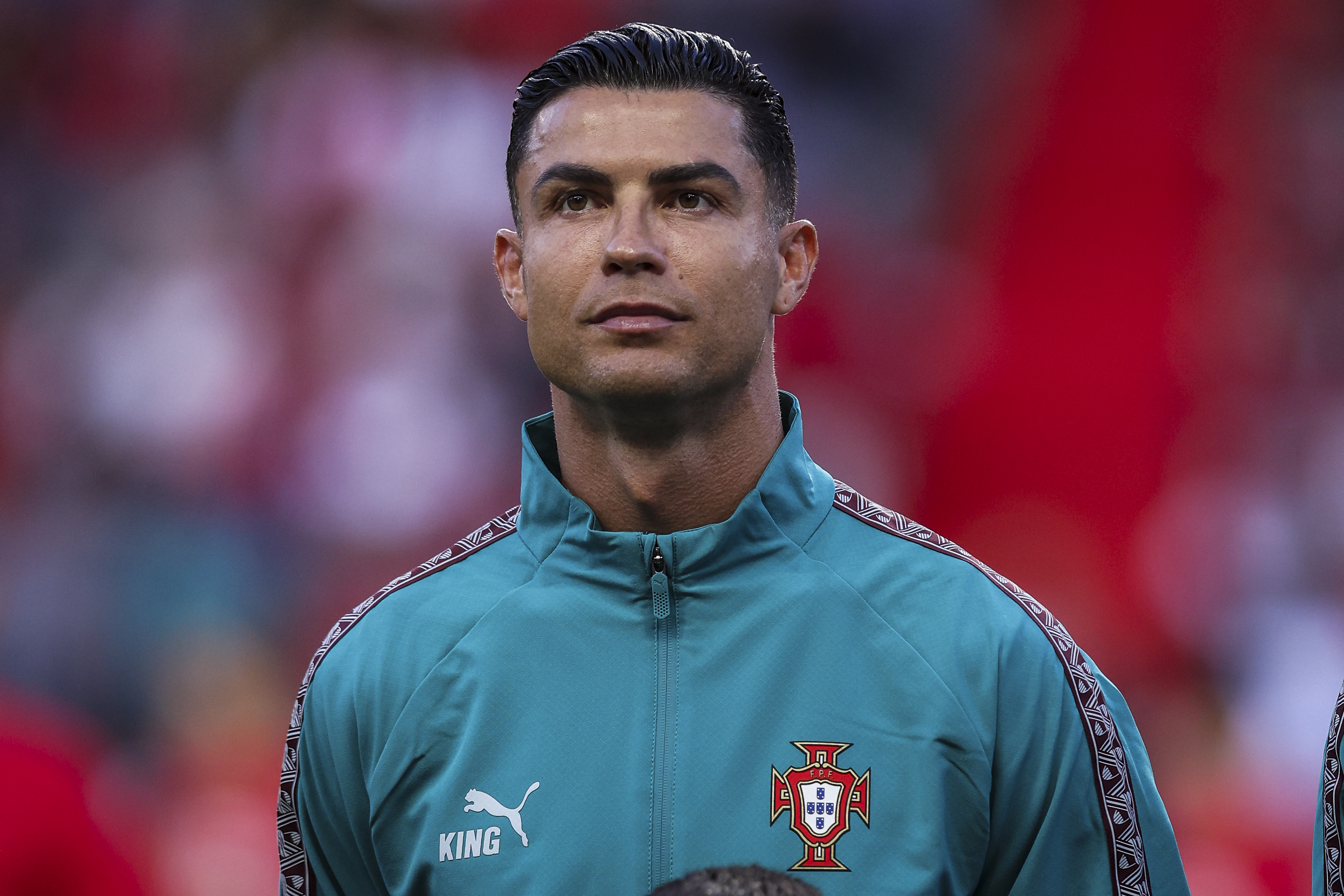Cristinao Ronaldo reacts.