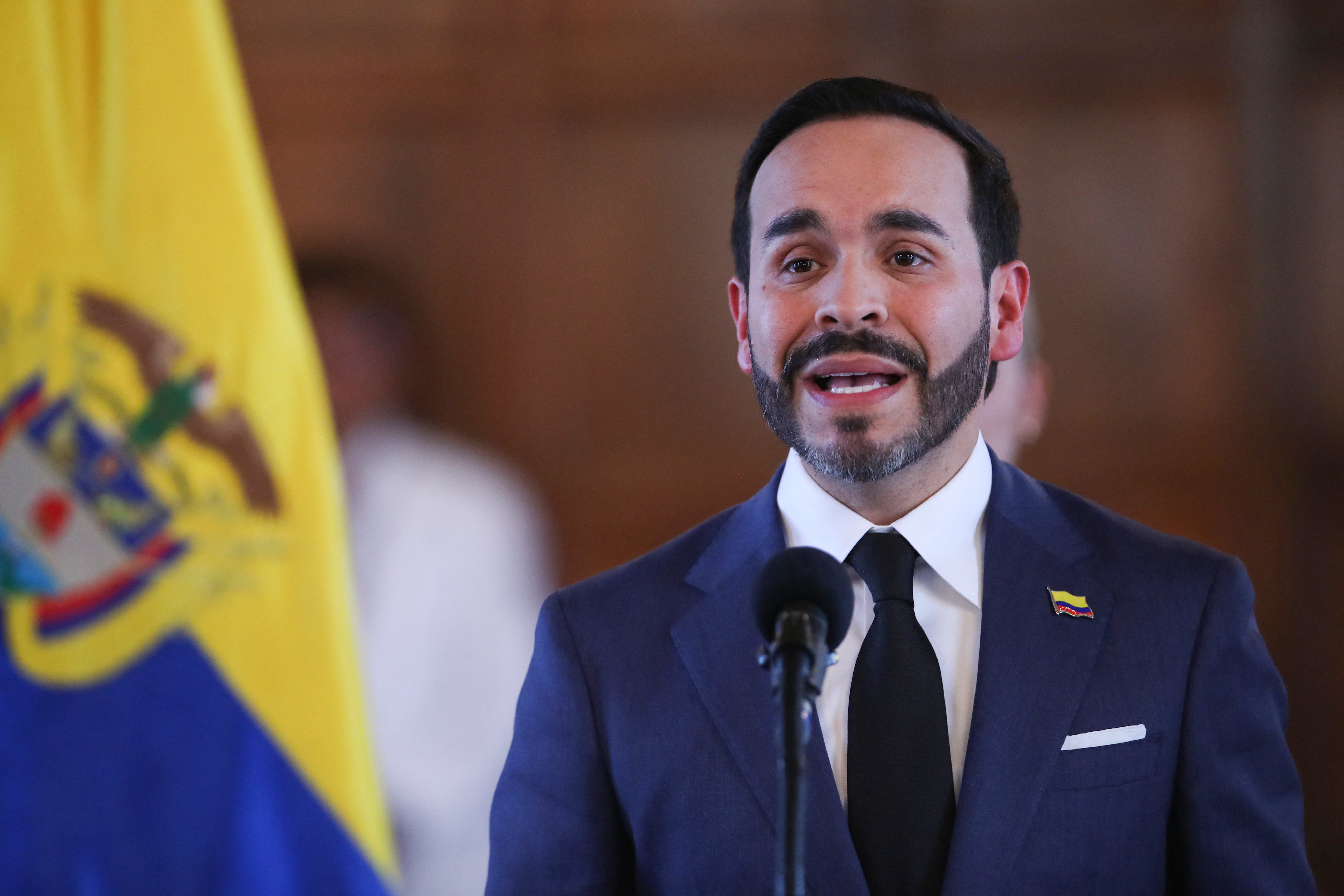 Colombia's President Abelardo de la Espriella said he had a "friendly and cordial" conversaiton with his supporter Donald Trump, in which he asked him to suspend planned tariffs on the quake-hit country. [File: Esteban Vega La-Rotta/AFP]