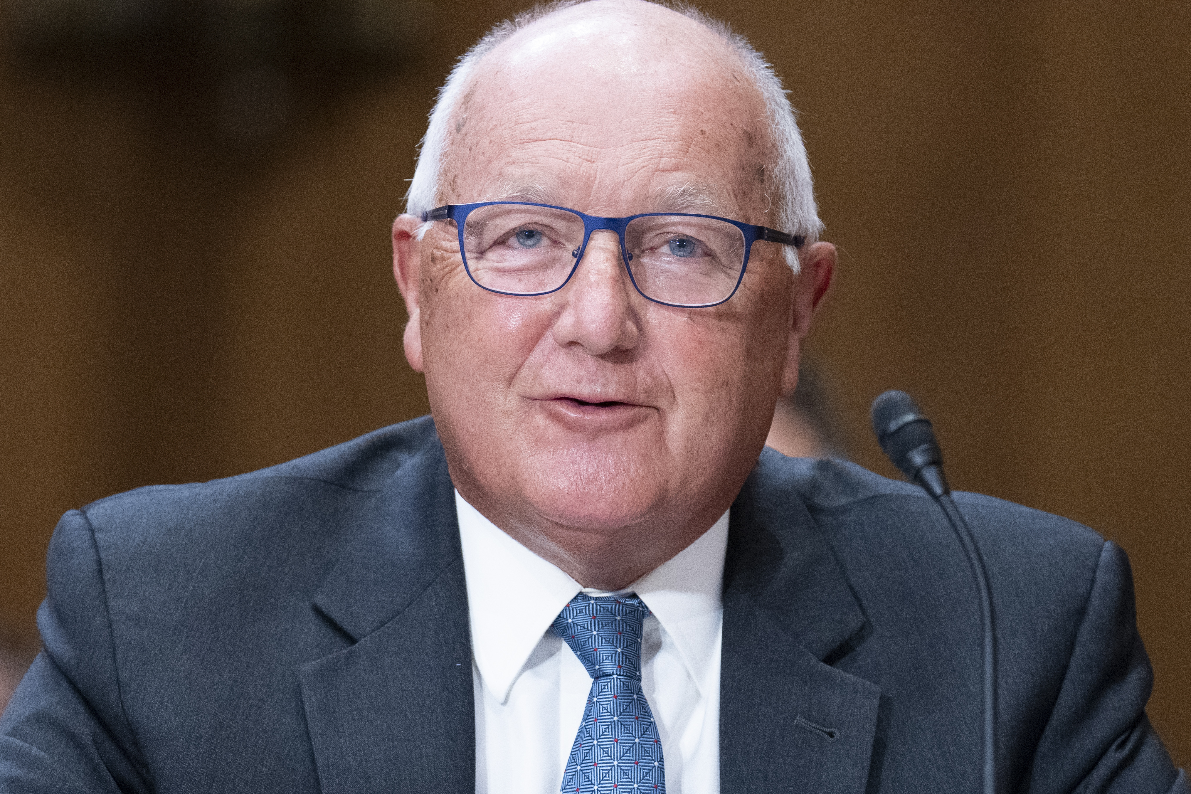 Pete Hoekstra, candidate for U.S. Ambassador to Canada, testifies during a Senate Foreign Relations Committee hearing on the U.S. Ambassadors to Mexico, Japan, and Canada, Thursday, March 13, 2025, on Capitol Hill in Washington. (AP Photo/Jacquelyn Martin)