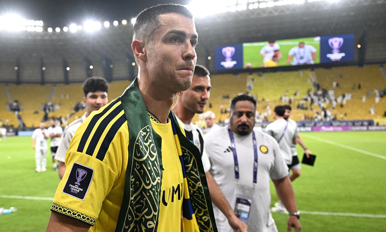 Soccer Football - AFC Champions League Elite - Al Nassr v Neftchi Fergana - Al Awwal Park, Riyadh, Saudi Arabia - October 12, 2026 Al Nassr's Cristiano Ronaldo after the match REUTERS/Stringer