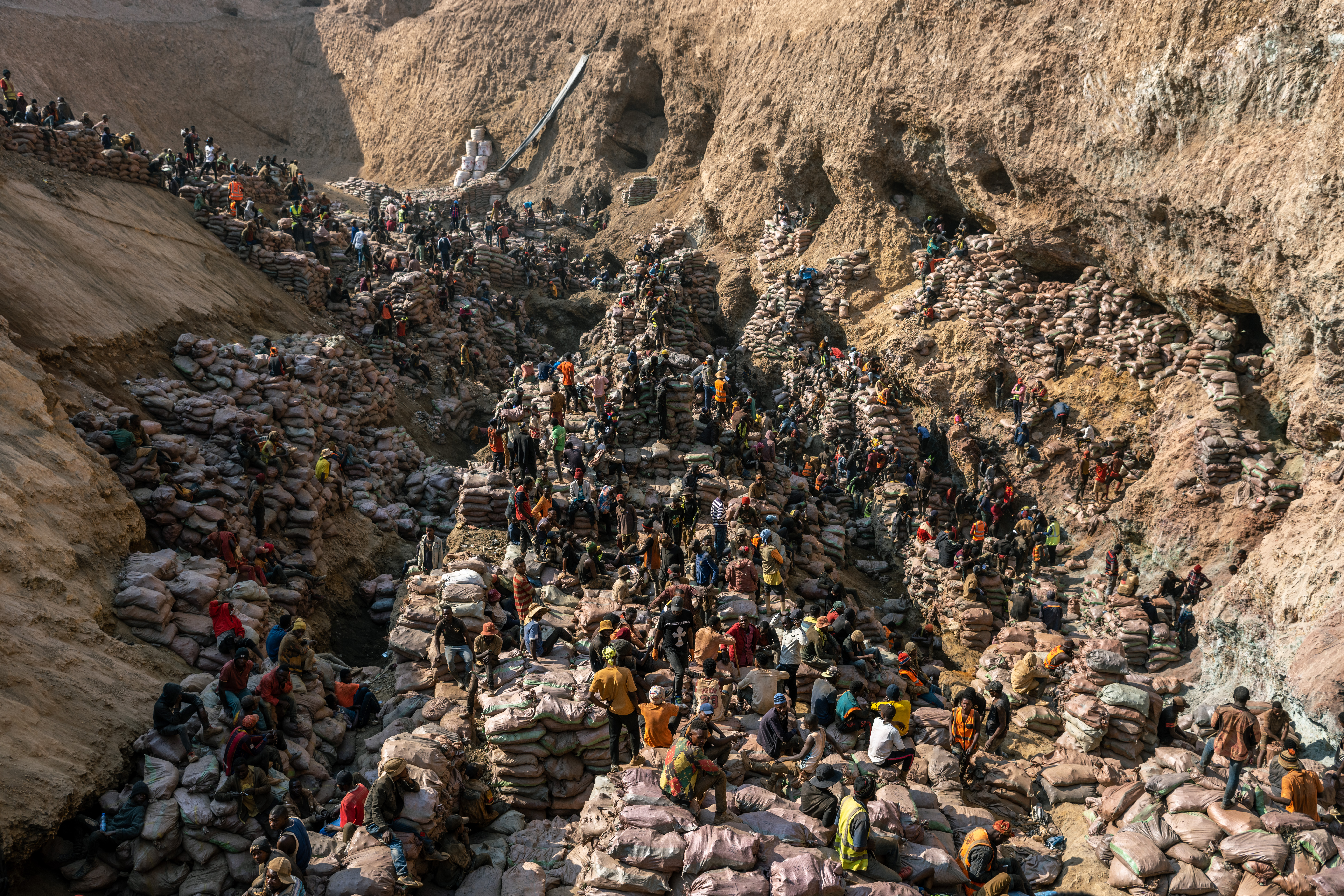 General view of the cobalt-copper Shabara artisanal mine near the Kolwezi, Lualaba, Democratic Republic of Congo, June 14, 2023. (Photo by Arlette Bashizi/For The Washington Post via Getty Images)